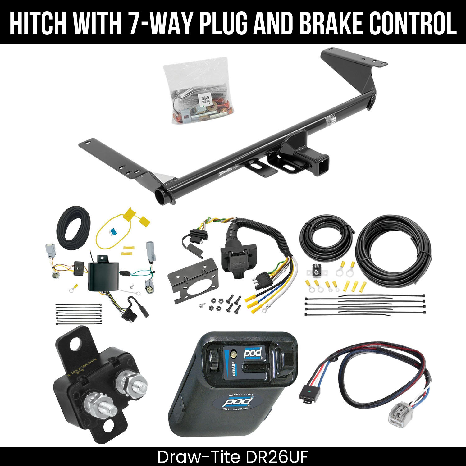 Trailer Hitch , 7-Way , Reese POD Brake Control