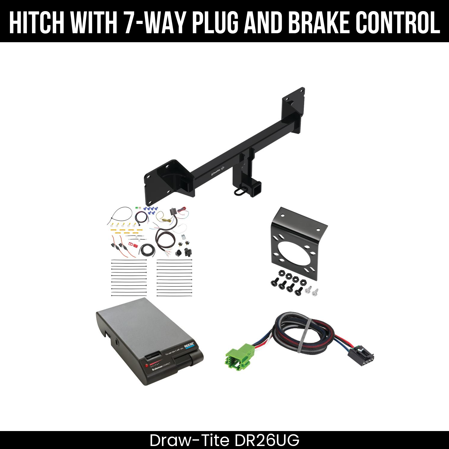 Trailer Hitch , 7-Way , Reese Brakeman Brake Control