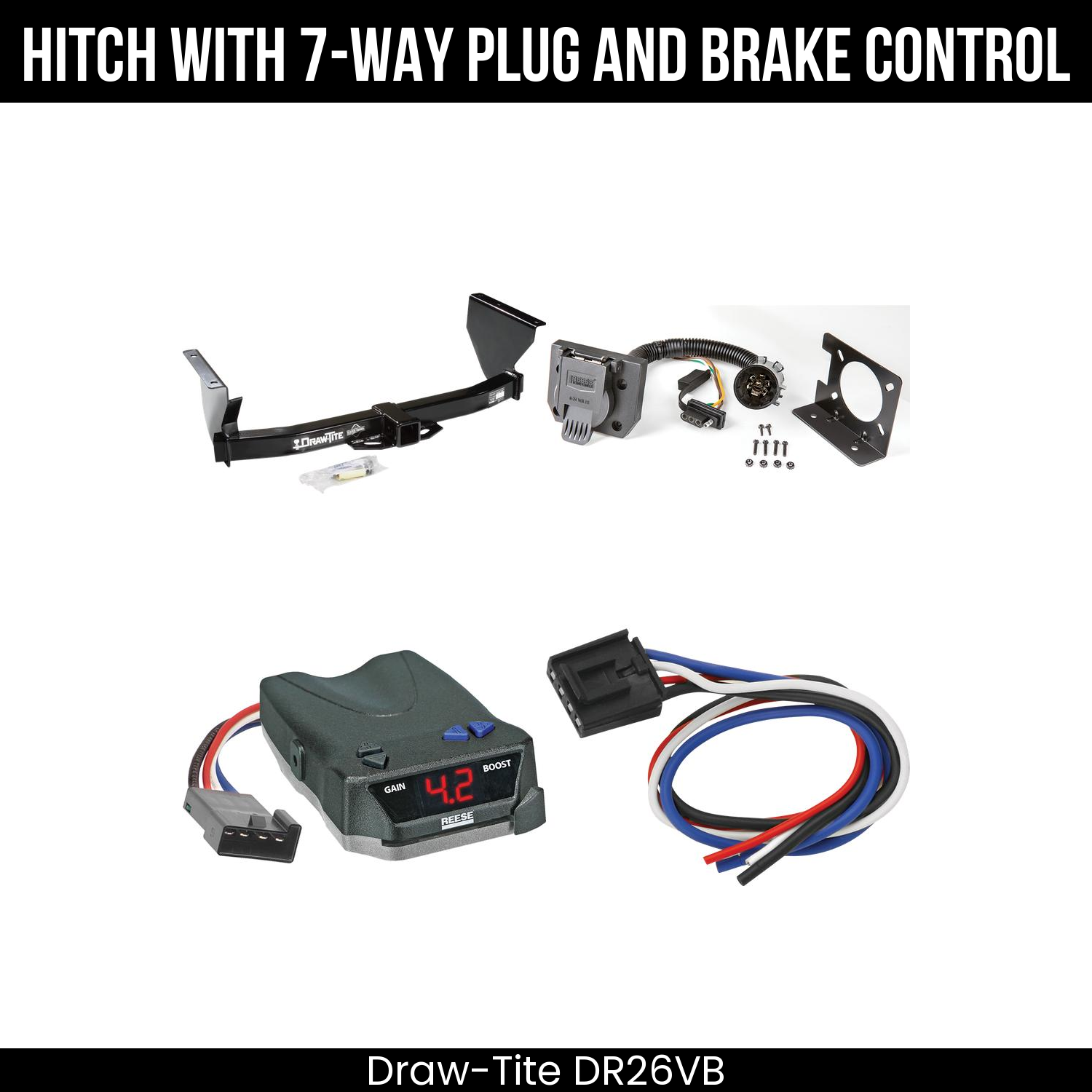 Trailer Hitch , 7-Way , Reese Brake EVN Control