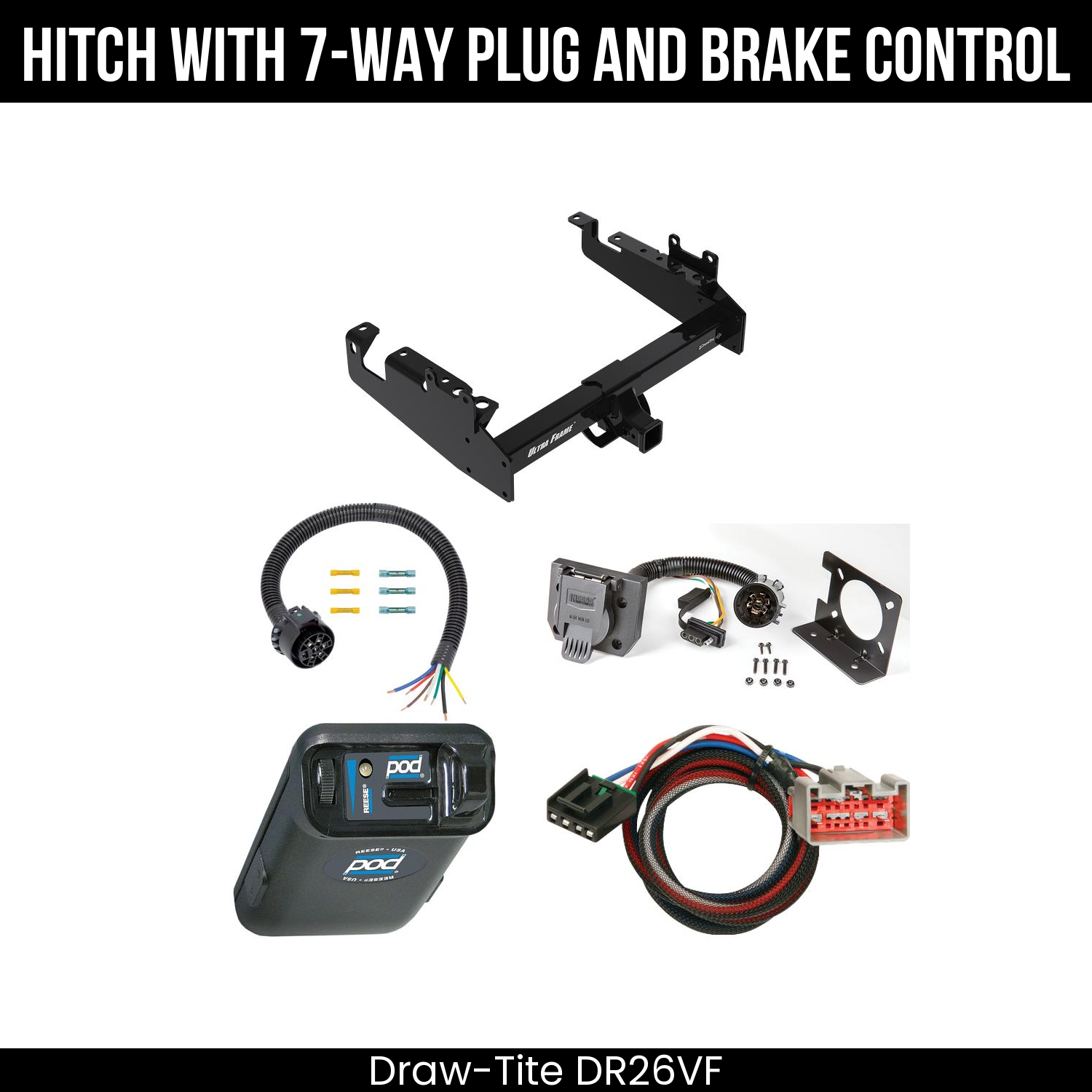 Trailer Hitch , 7-Way , Reese POD Brake Control