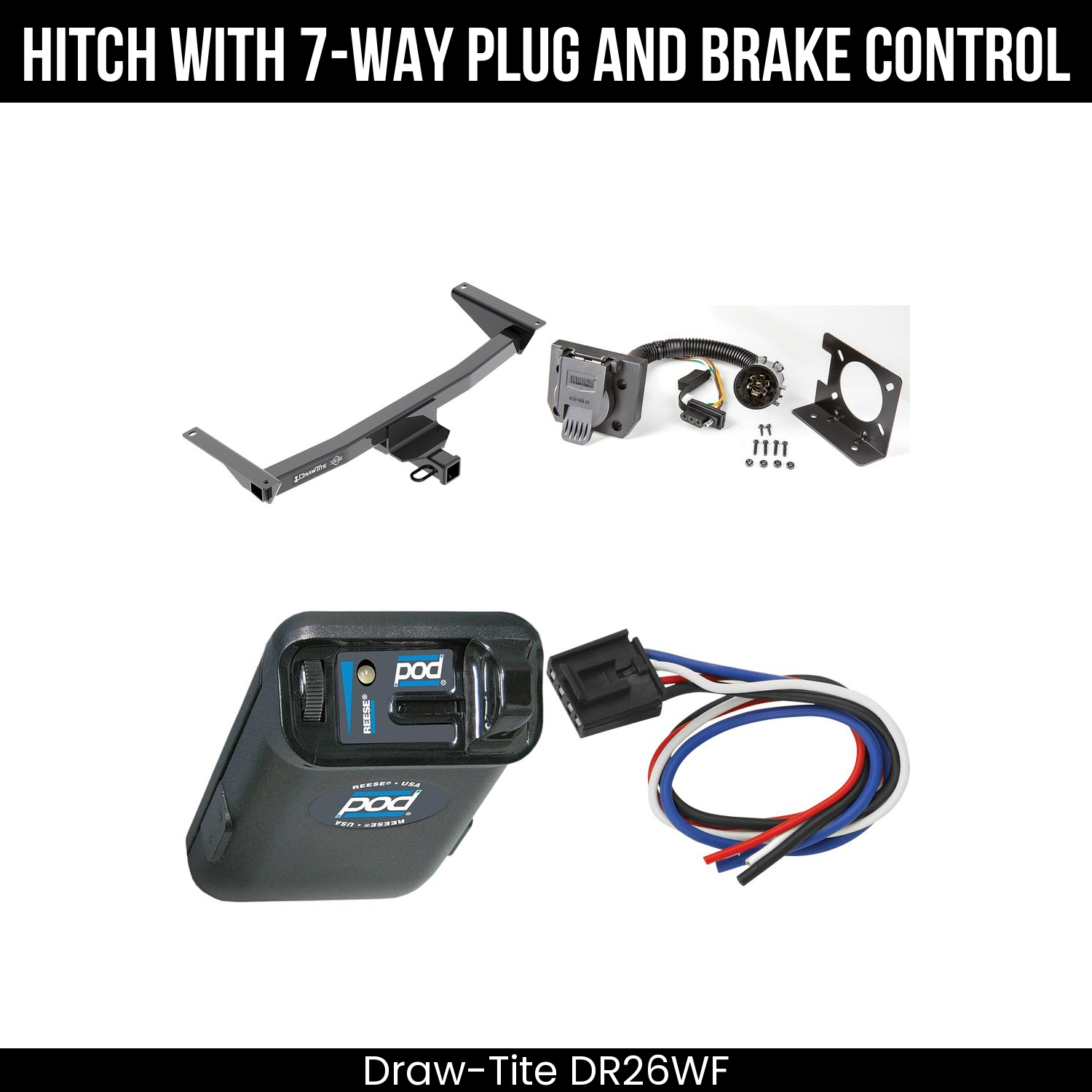 Trailer Hitch , 7-Way , Reese POD Brake Control