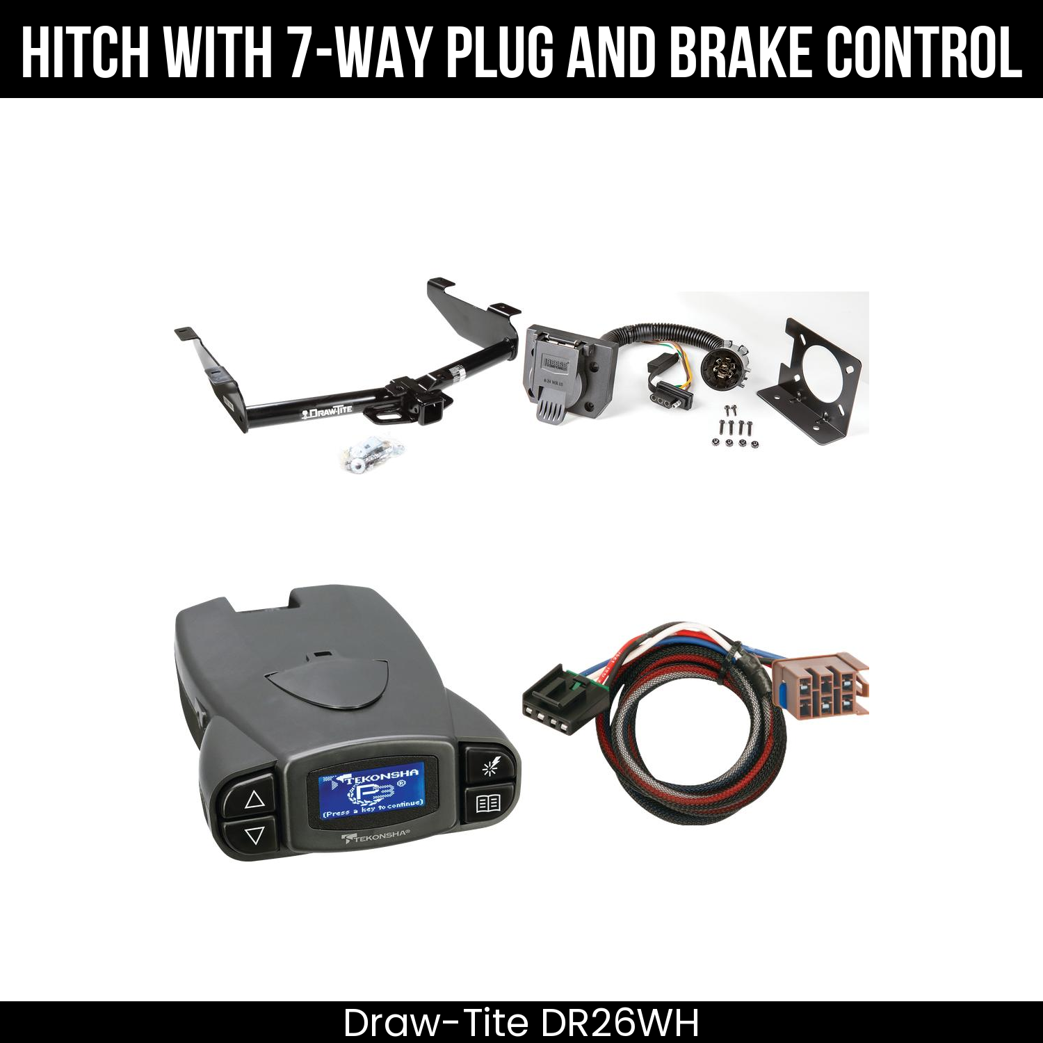 Trailer Hitch , 7-Way , Tekonsha Prodigy P3 Brake Control
