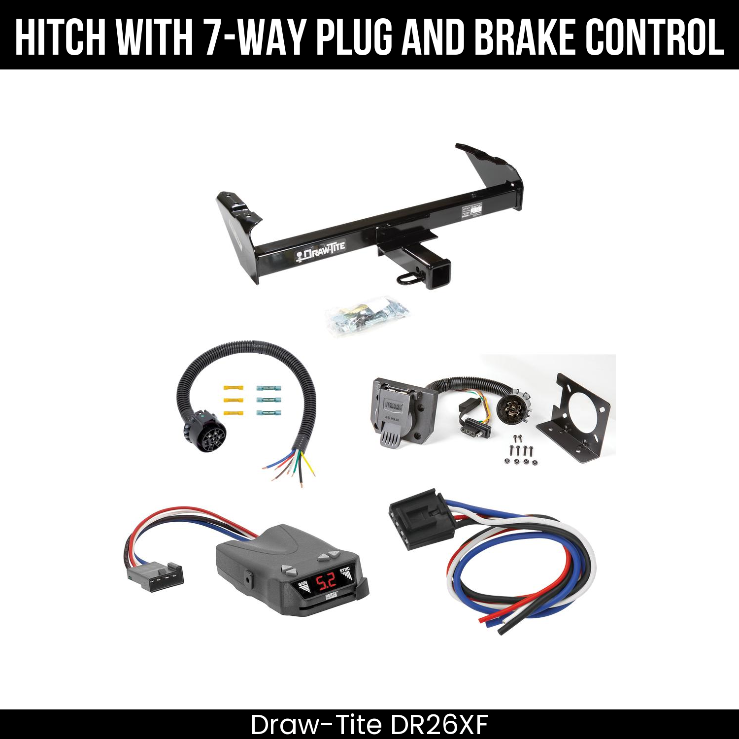 Trailer Hitch , 7-Way , Reese Brakeman IV Brake Control