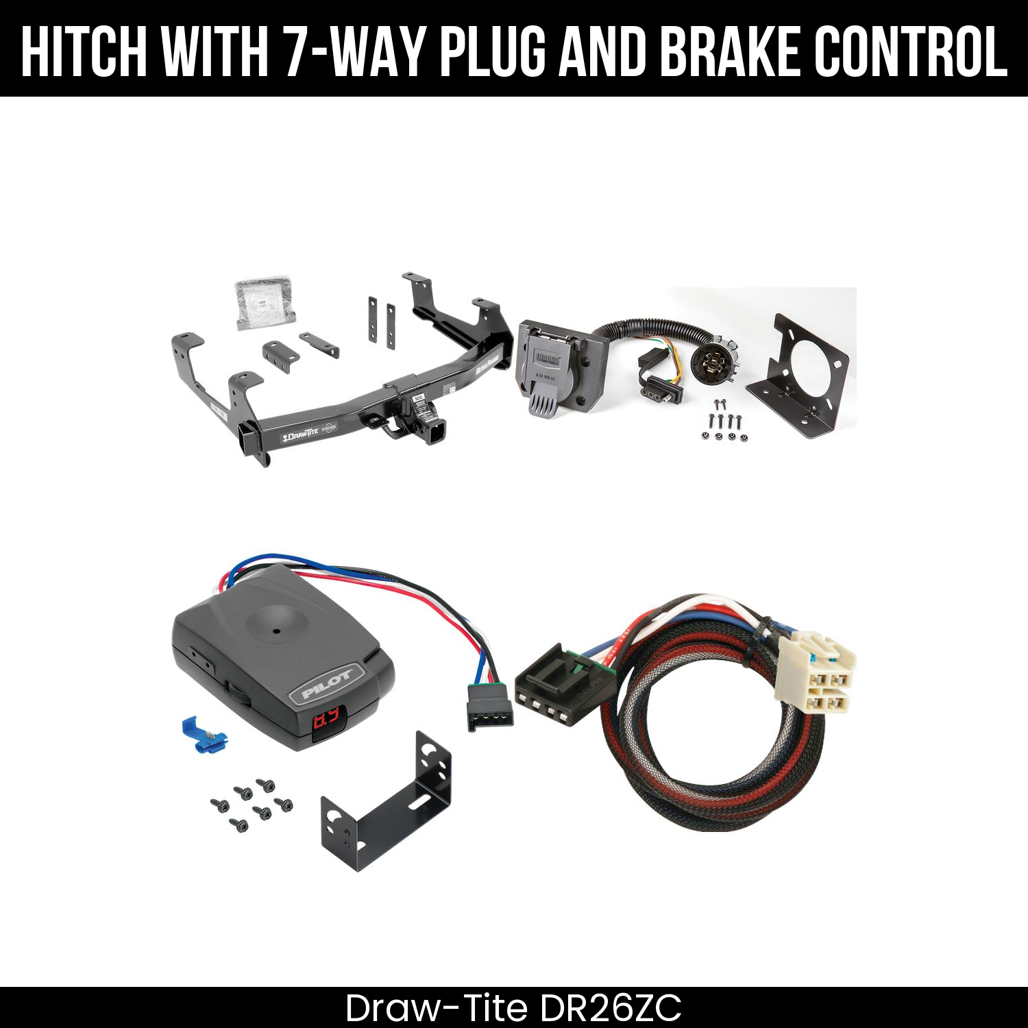 Trailer Hitch , 7-Way , Pro Series Pilot Brake Control