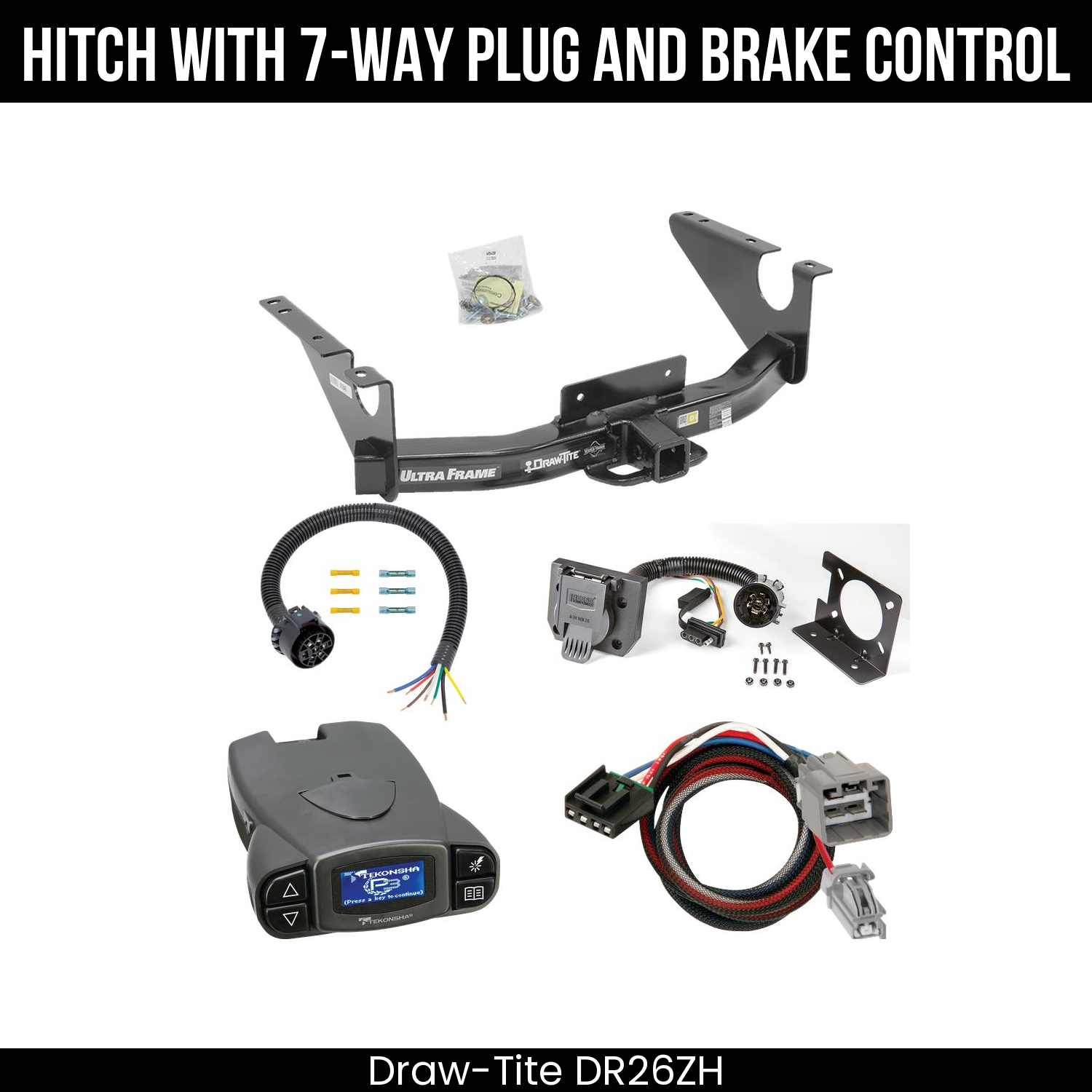 Trailer Hitch , 7-Way , Tekonsha Prodigy P3 Brake Control