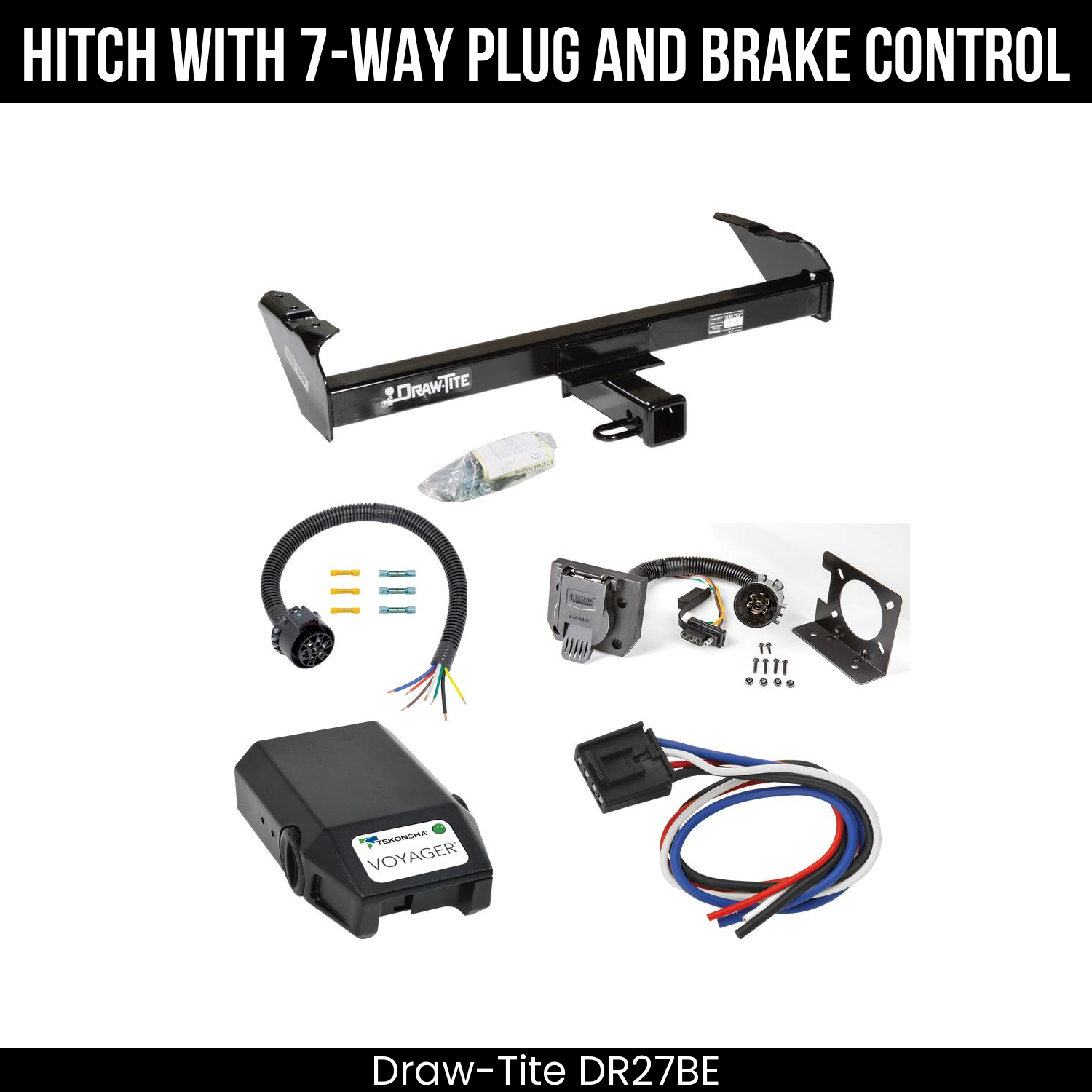 Trailer Hitch , 7-Way , Tekonsha Voyager Brake Control