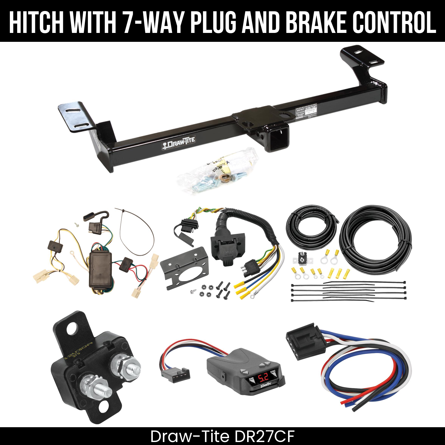 Trailer Hitch , 7-Way , Draw-Tite Activator IV Brake Control
