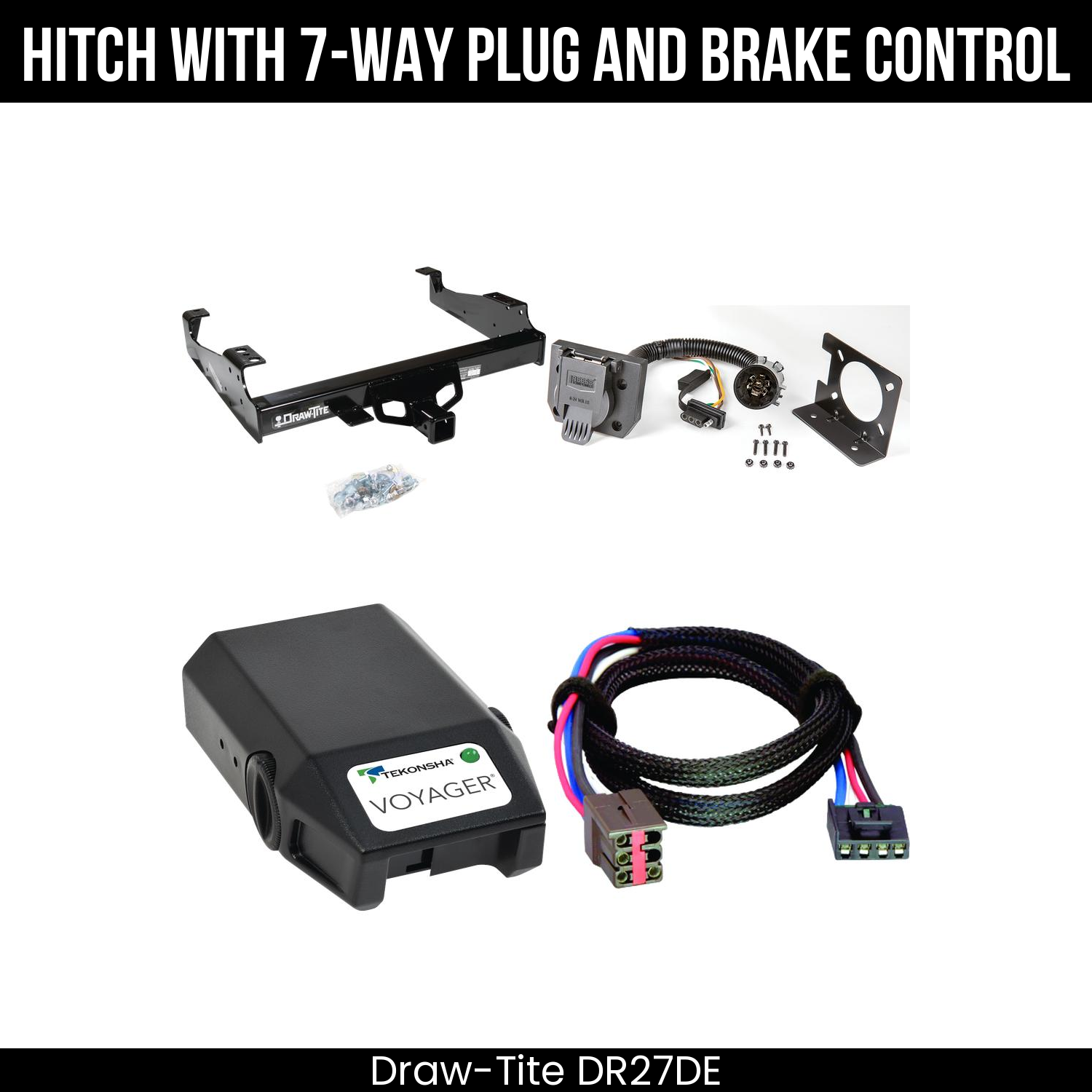 Trailer Hitch , 7-Way , Tekonsha Voyager Brake Control