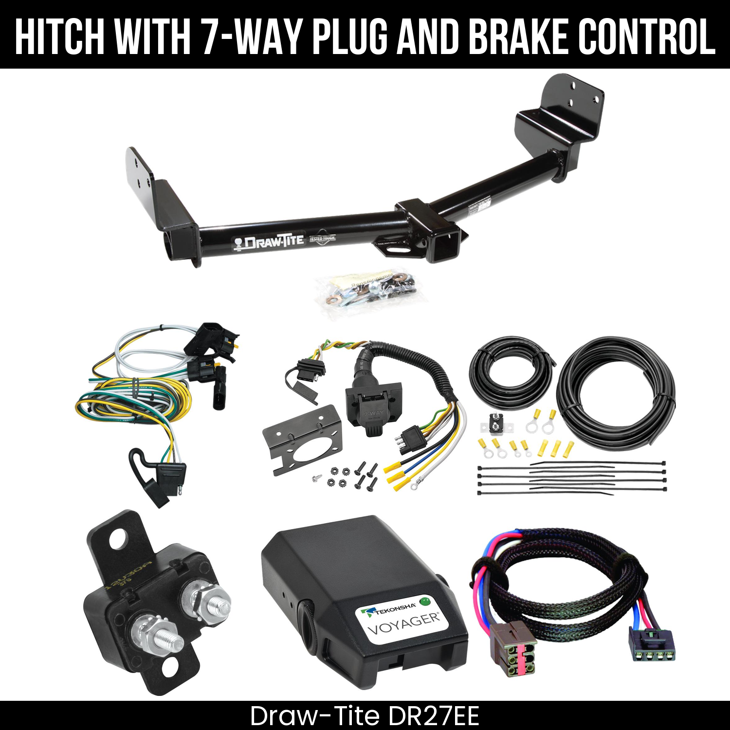 Trailer Hitch , 7-Way , Tekonsha Voyager Brake Control