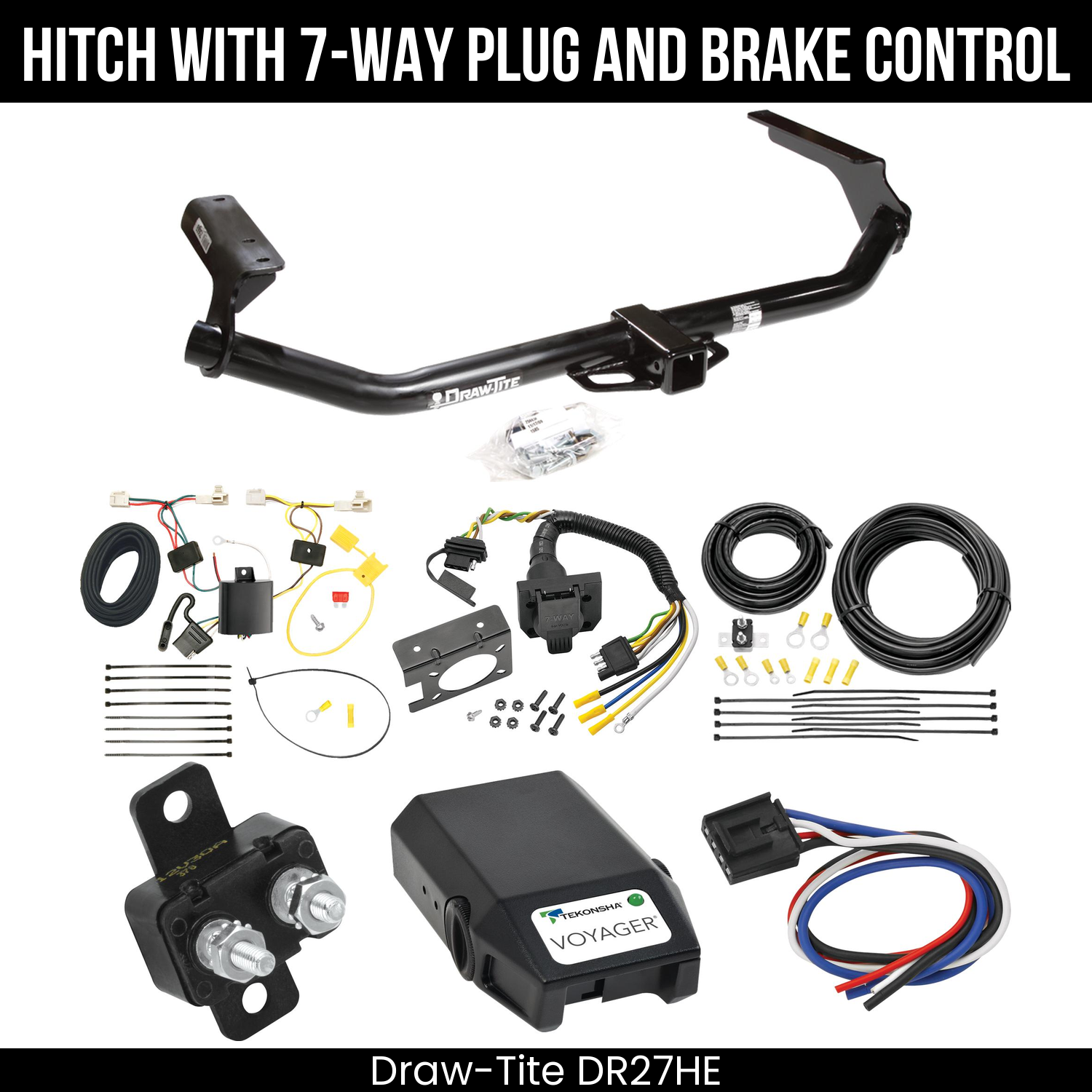 Trailer Hitch , 7-Way , Tekonsha Voyager Brake Control