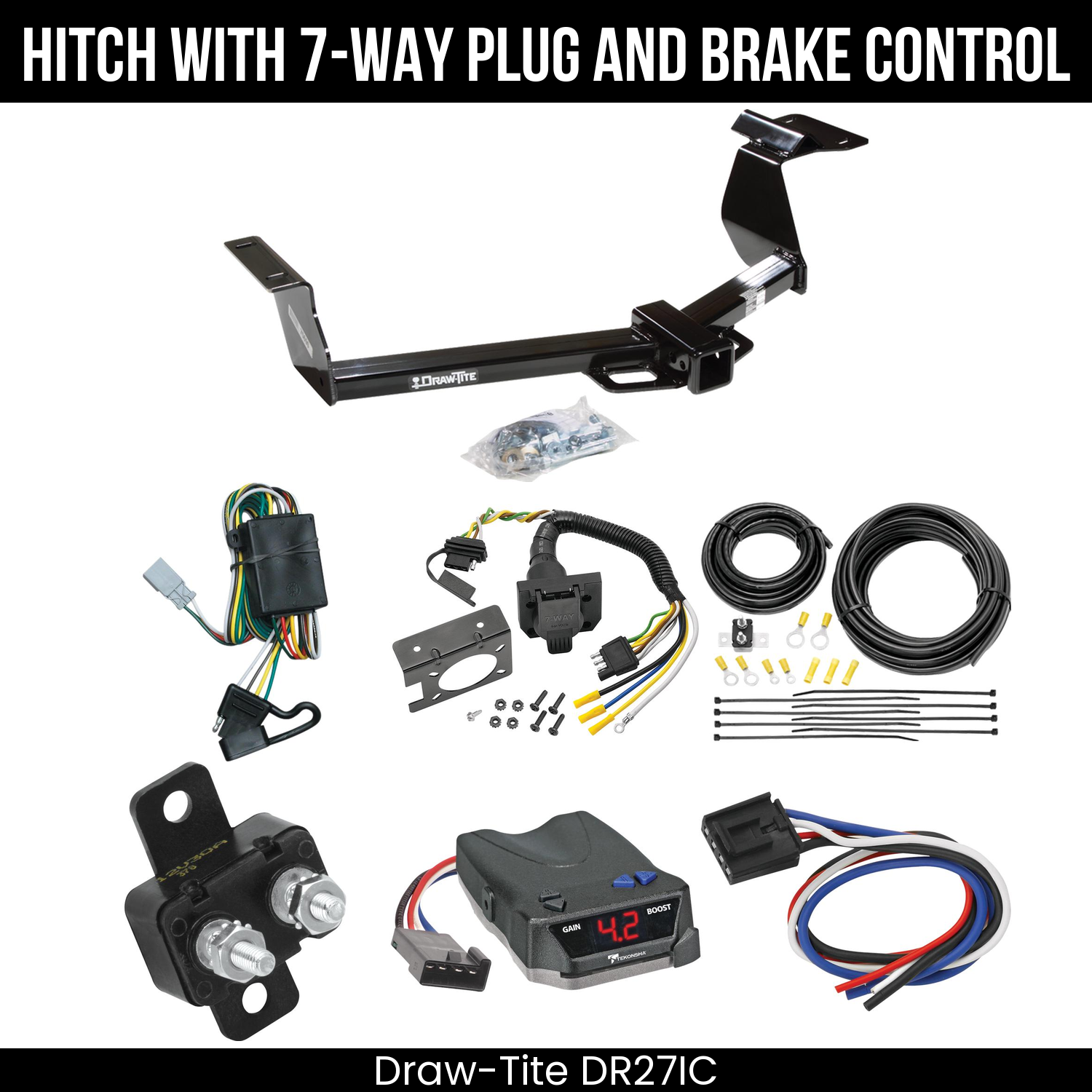 Trailer Hitch , 7-Way , Tekonsha Brake EVN Control