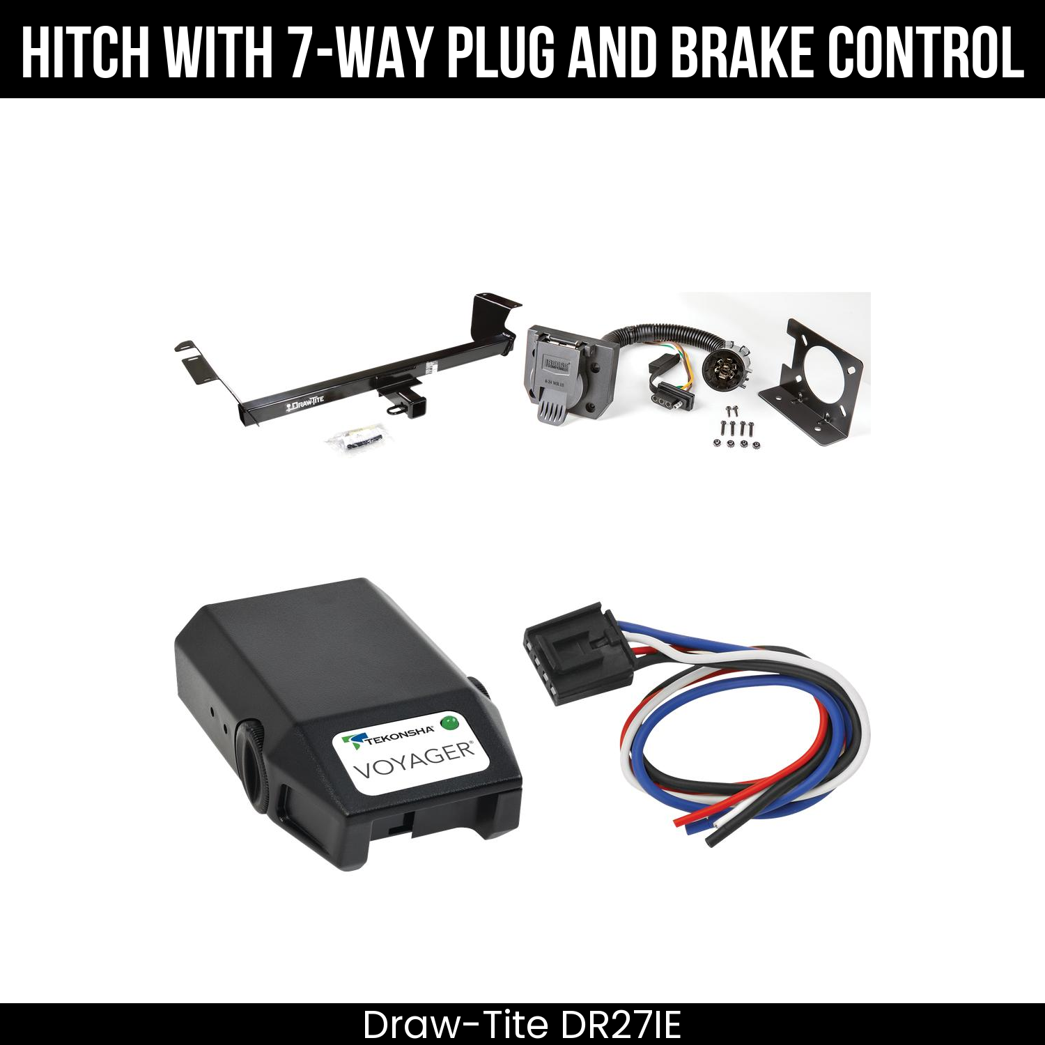 Trailer Hitch , 7-Way , Tekonsha Voyager Brake Control