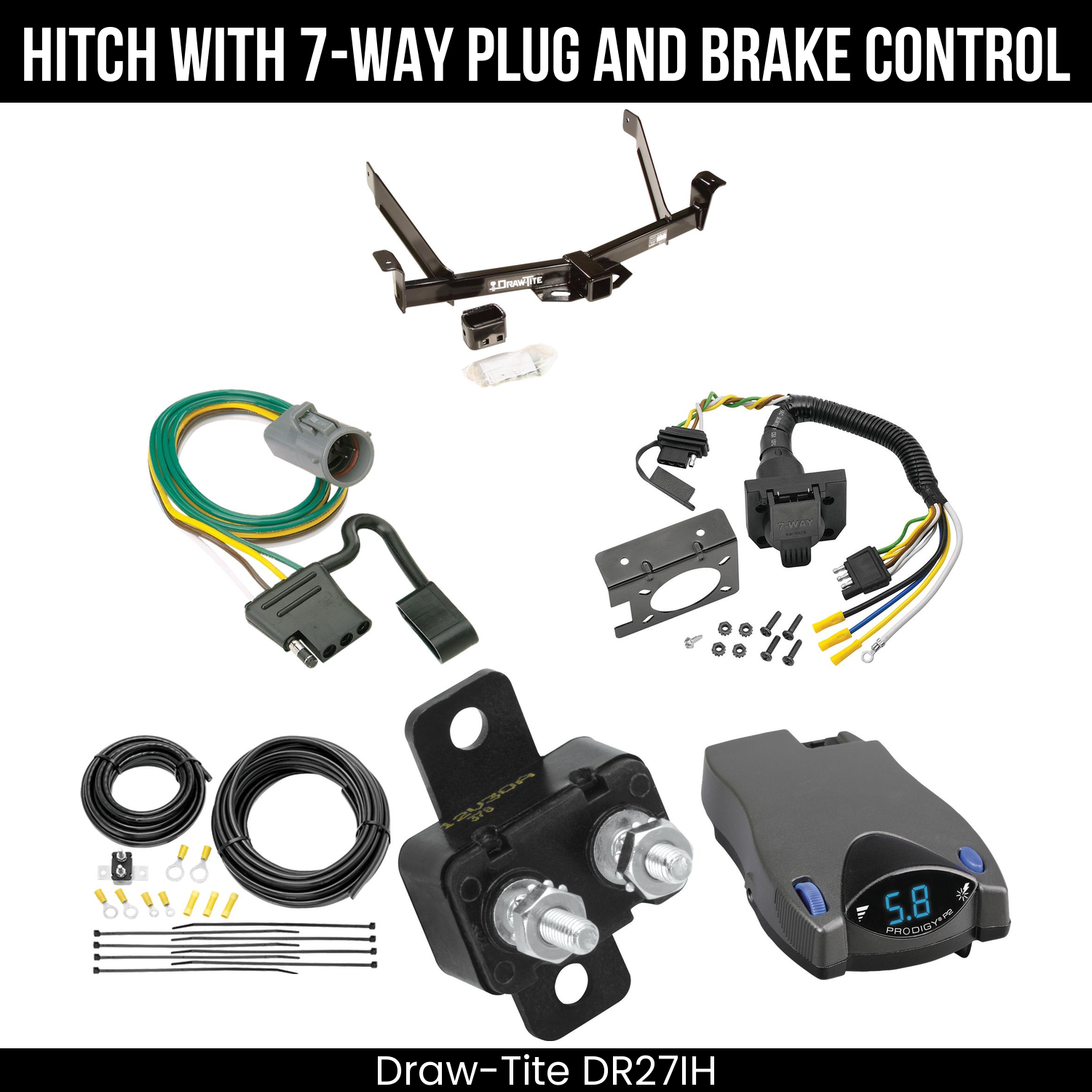 Trailer Hitch , 7-Way , Tekonsha Prodigy P2 Brake Control