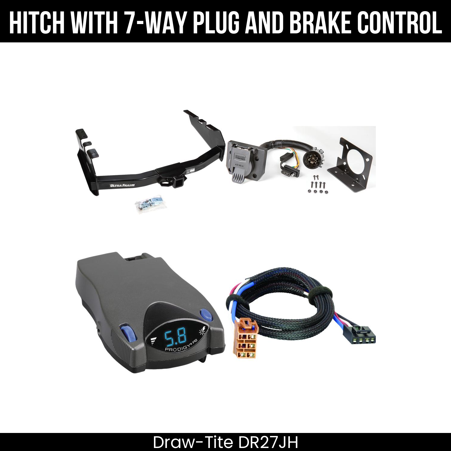 Trailer Hitch , 7-Way , Tekonsha Prodigy P2 Brake Control