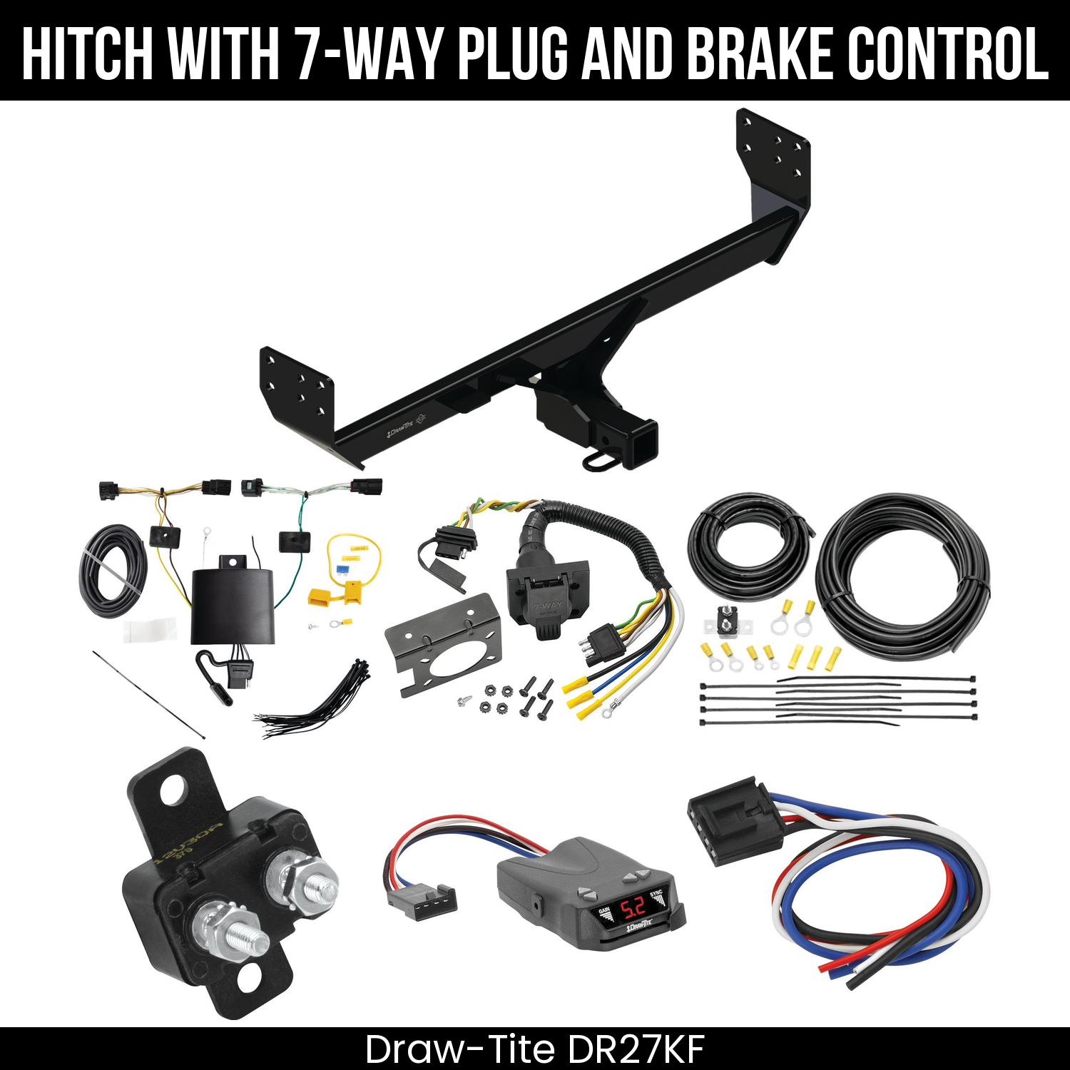 Trailer Hitch , 7-Way , Draw-Tite Activator IV Brake Control