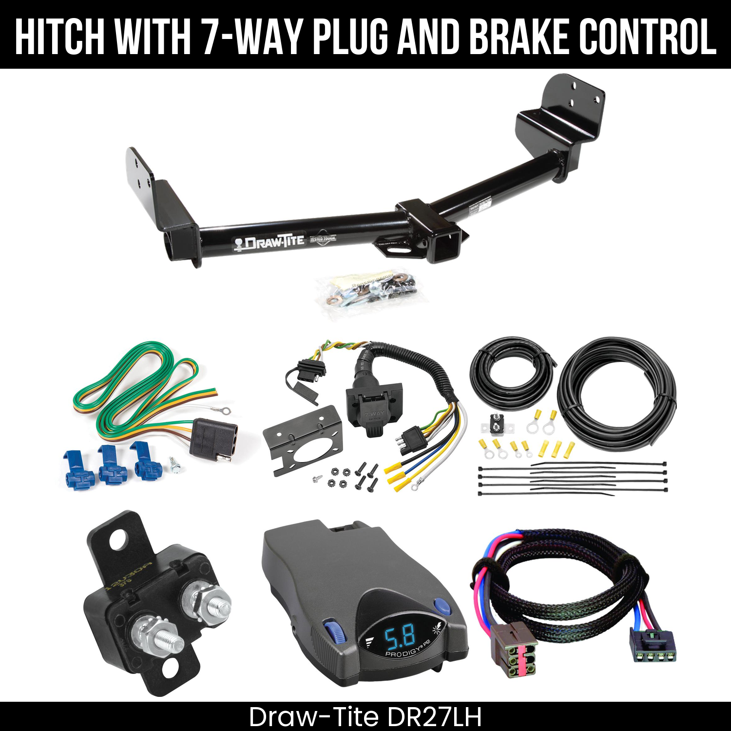 Trailer Hitch , 7-Way , Tekonsha Prodigy P2 Brake Control
