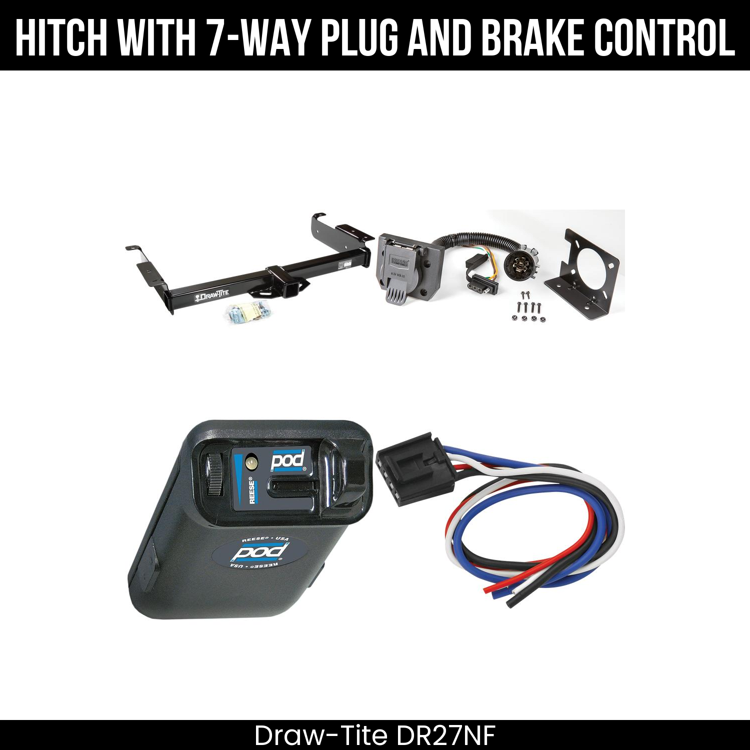 Trailer Hitch , 7-Way , Reese POD Brake Control