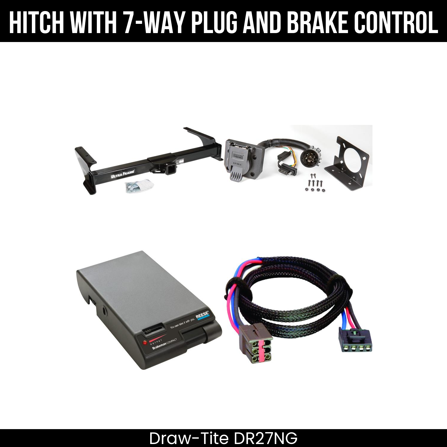 Trailer Hitch , 7-Way , Reese Brakeman Brake Control