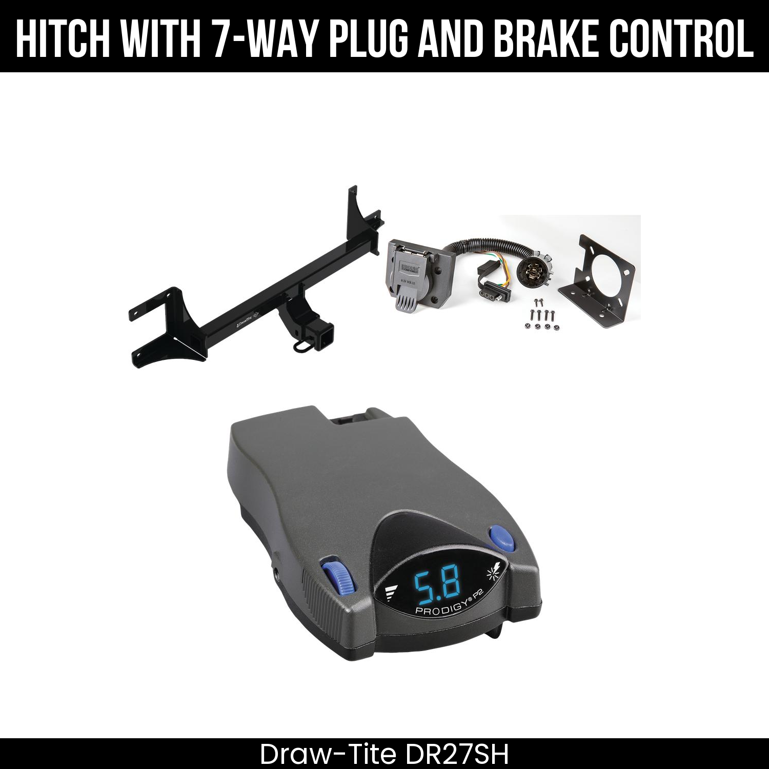 Trailer Hitch , 7-Way , Tekonsha Prodigy P2 Brake Control