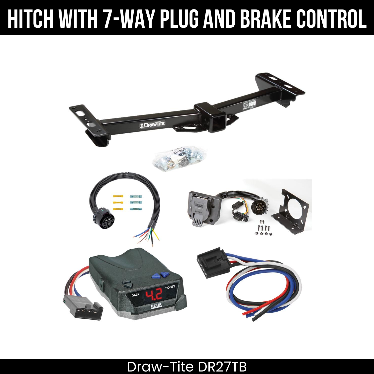 Trailer Hitch , 7-Way , Reese Brake EVN Control