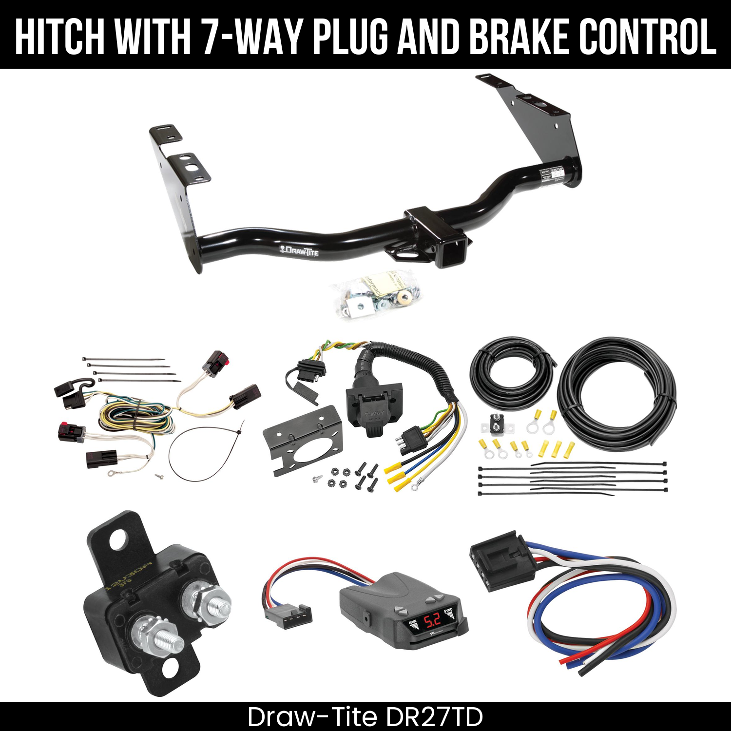 Trailer Hitch , 7-Way , Tekonsha Brakeman IV Brake Control