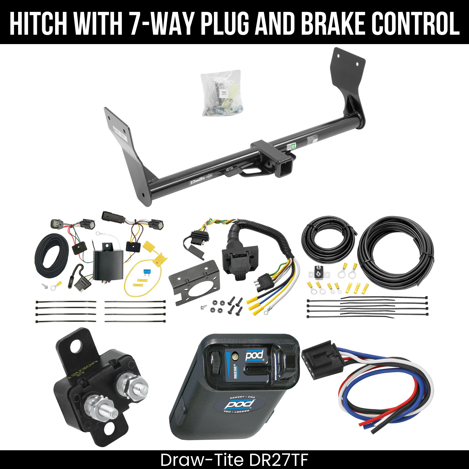 Trailer Hitch , 7-Way , Reese POD Brake Control