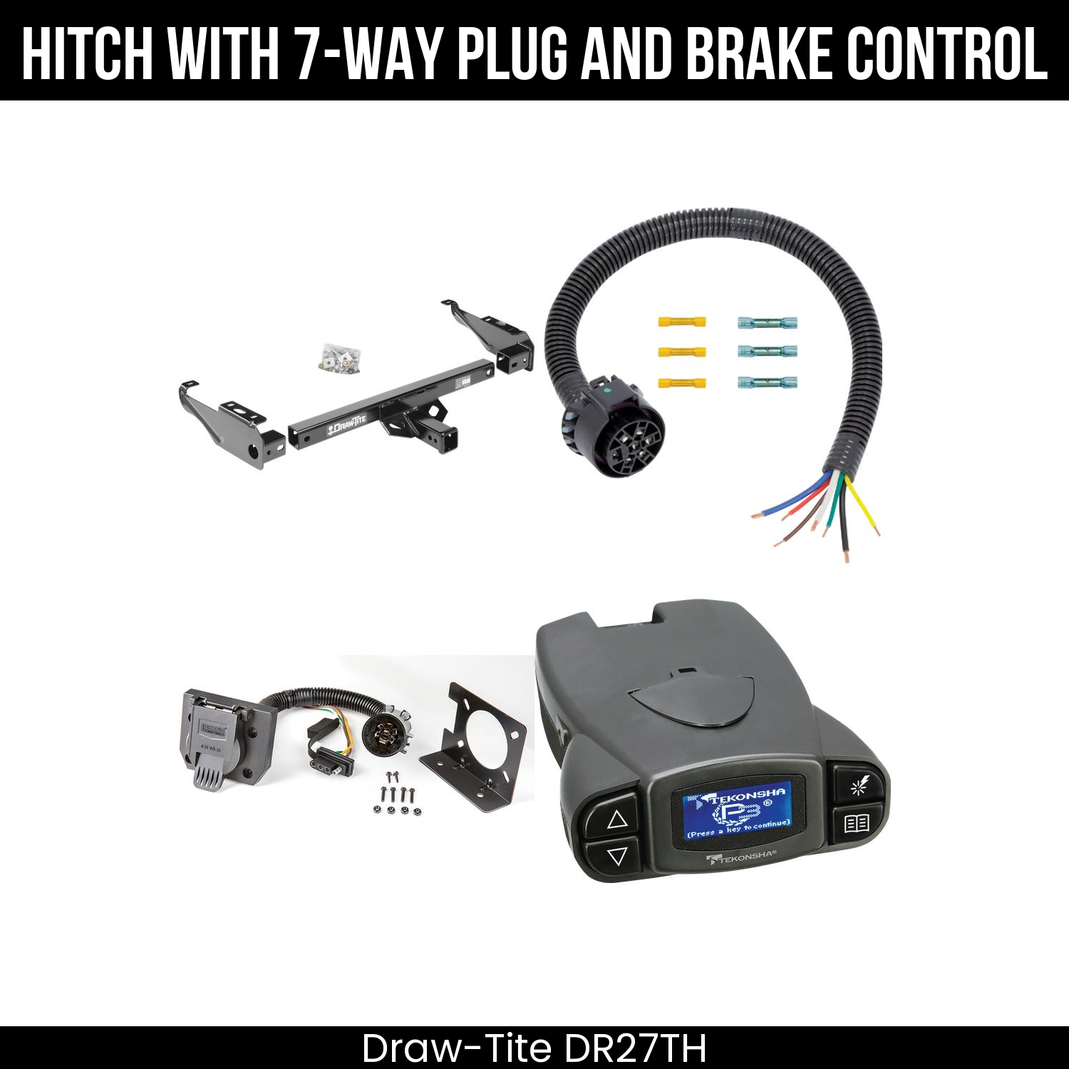 Trailer Hitch , 7-Way , Tekonsha Prodigy P3 Brake Control