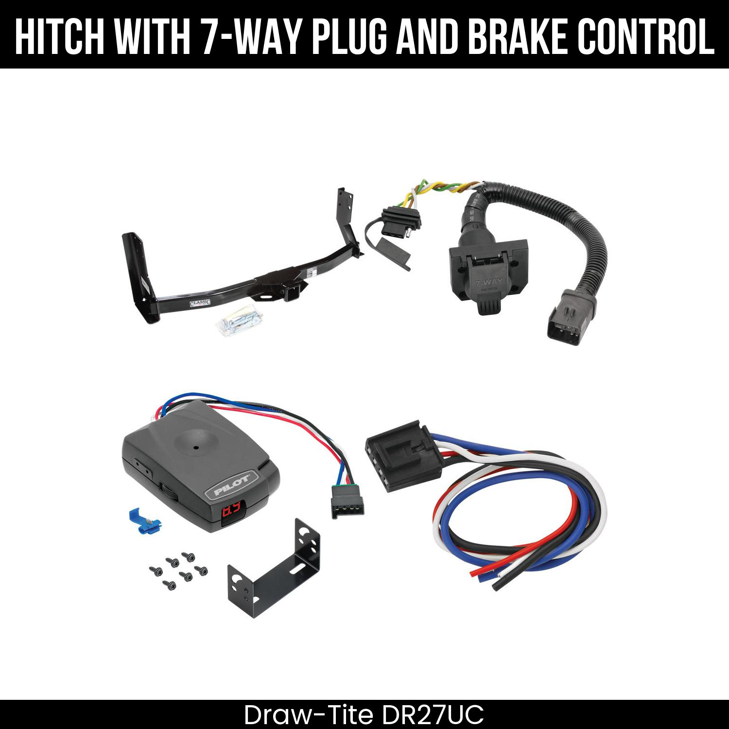 Trailer Hitch , 7-Way , Pro Series Pilot Brake Control