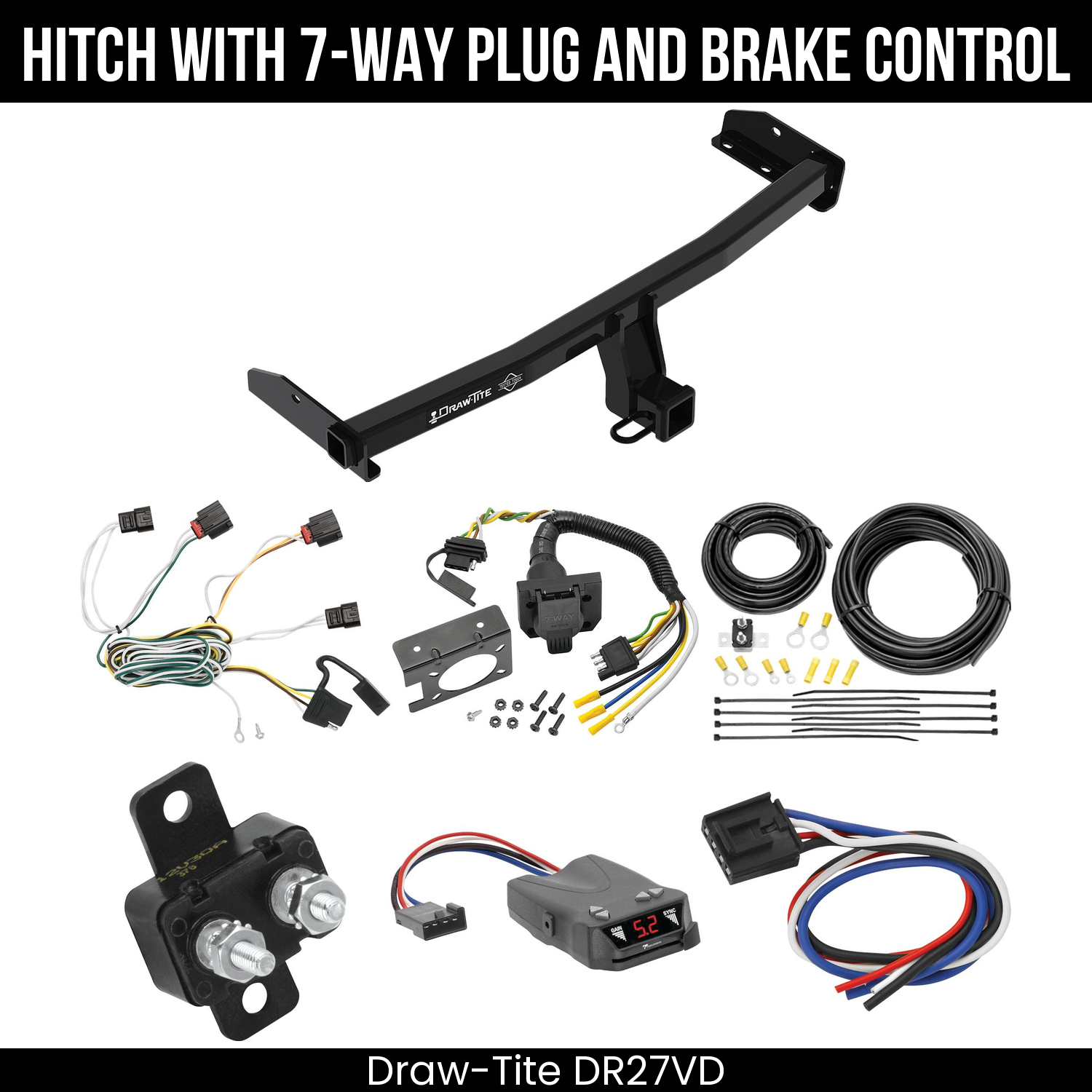 Trailer Hitch , 7-Way , Tekonsha Brakeman IV Brake Control