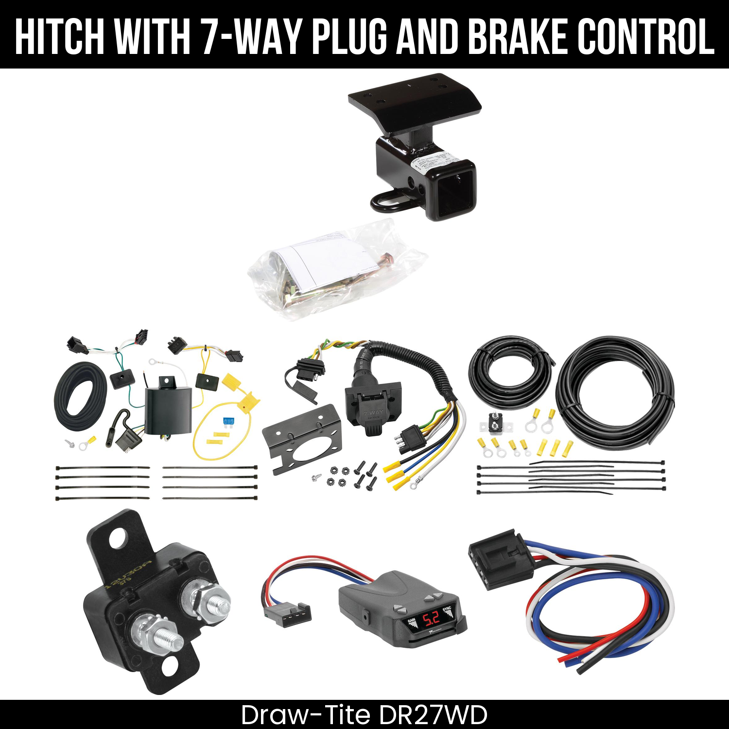 Trailer Hitch , 7-Way , Tekonsha Brakeman IV Brake Control