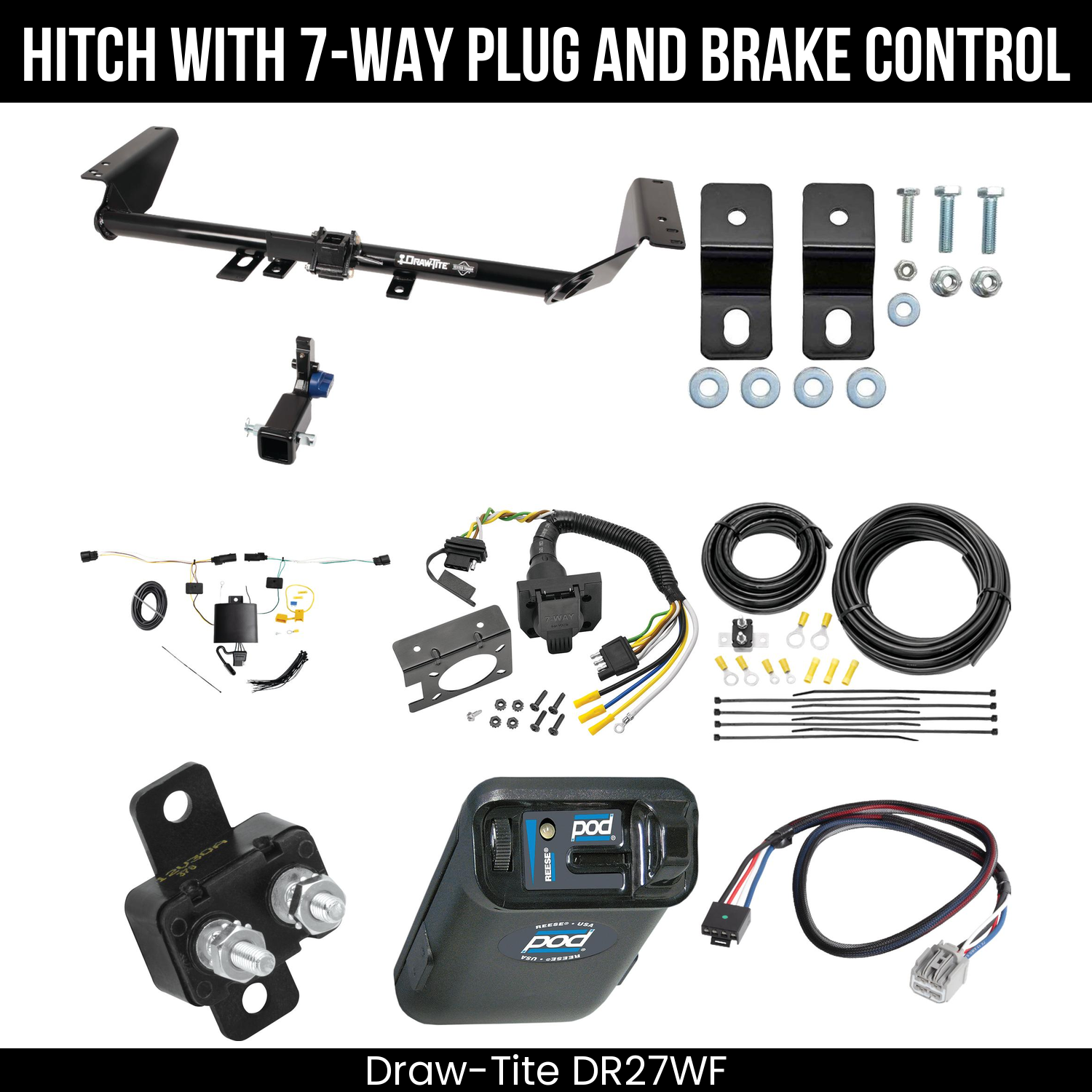Trailer Hitch , 7-Way , Reese POD Brake Control