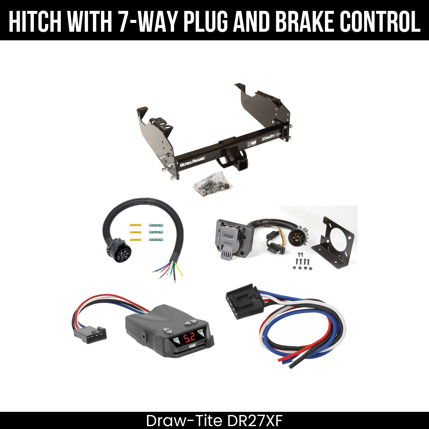 Trailer Hitch , 7-Way , Reese Brakeman IV Brake Control