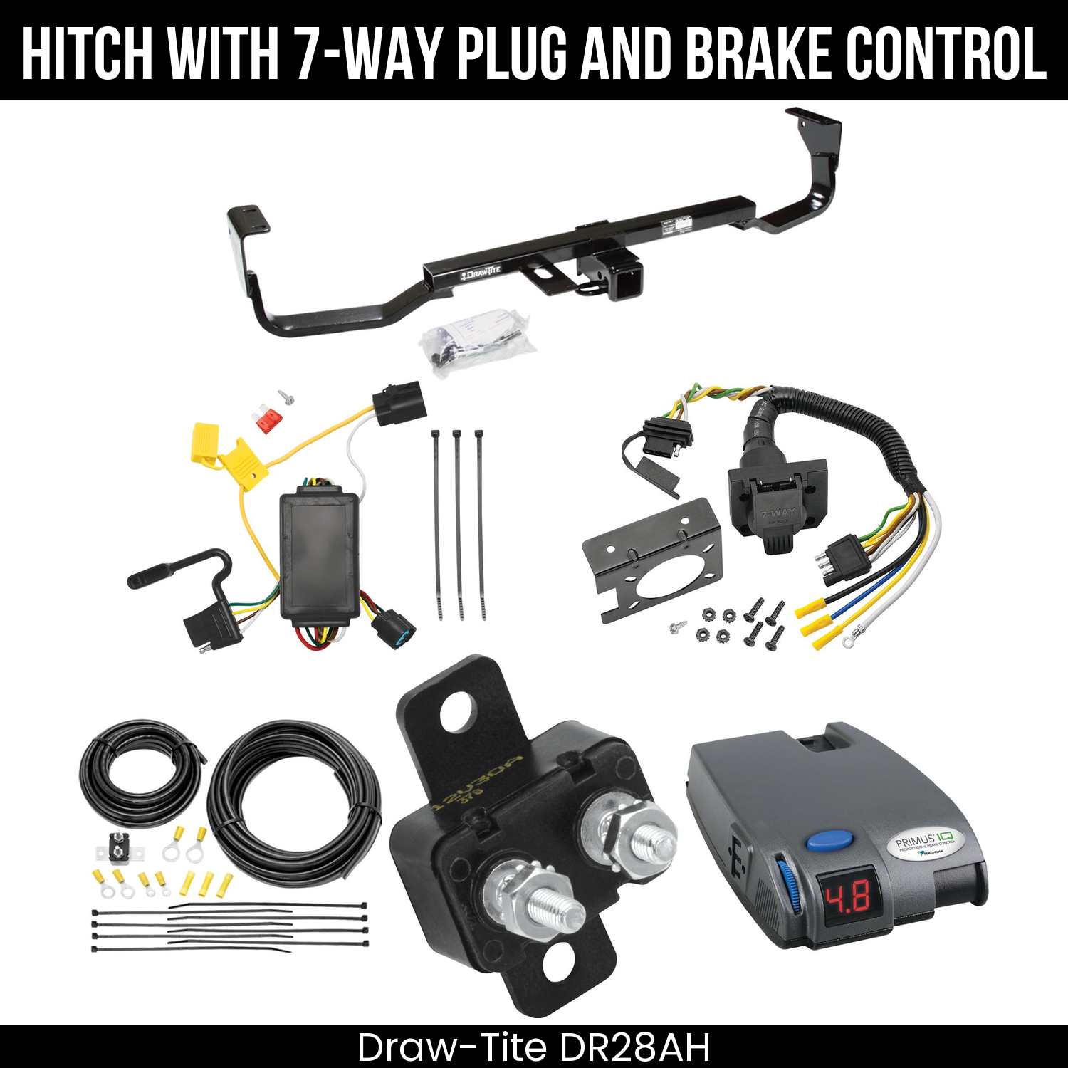 Trailer Hitch , 7-Way , Tekonsha Primus IQ Brake Control