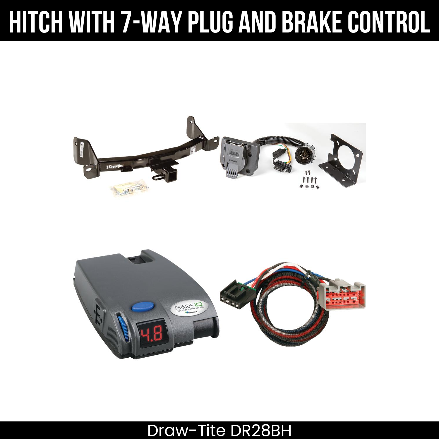 Trailer Hitch , 7-Way , Tekonsha Primus IQ Brake Control