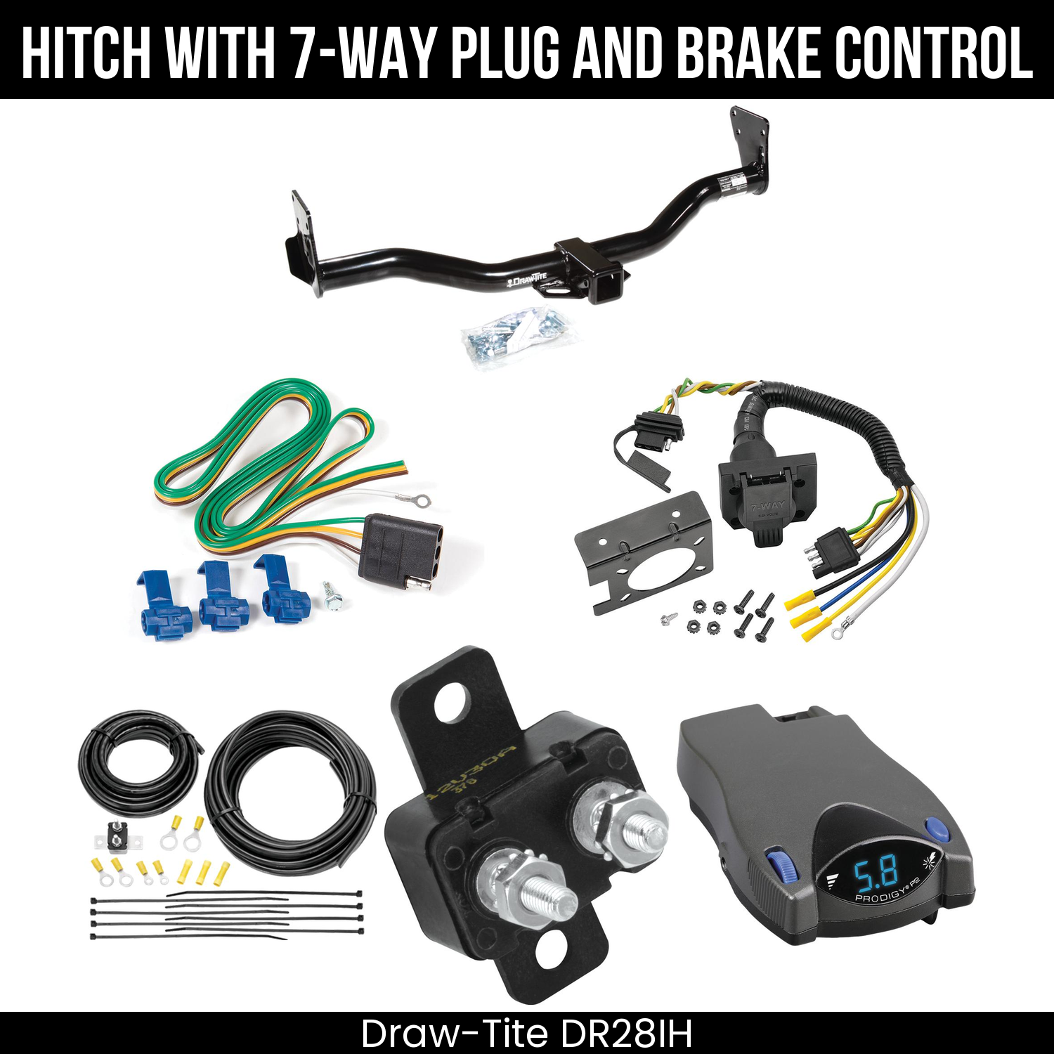 Trailer Hitch , 7-Way , Tekonsha Prodigy P2 Brake Control