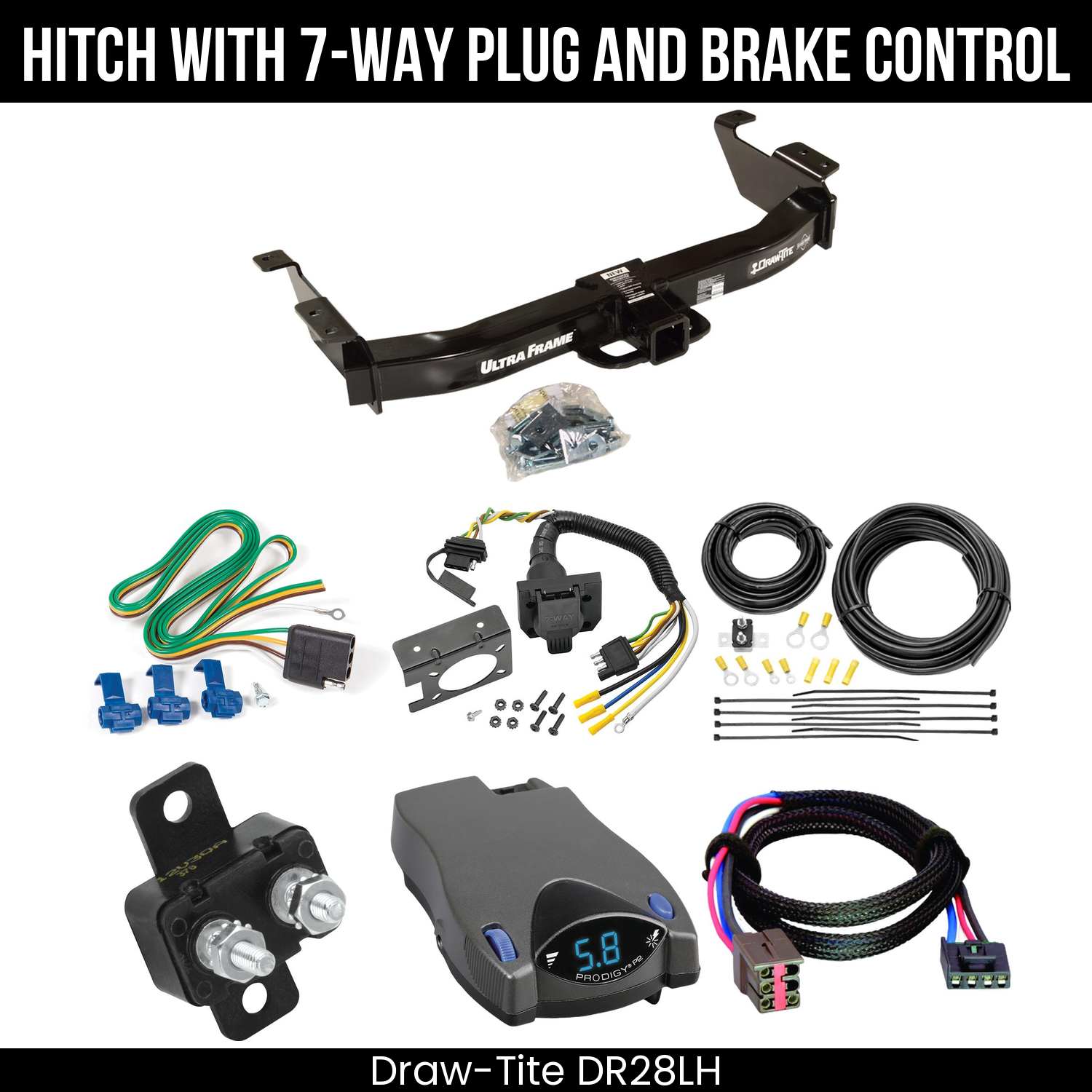 Trailer Hitch , 7-Way , Tekonsha Prodigy P2 Brake Control