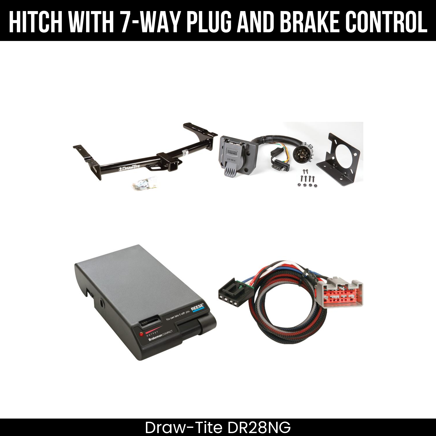 Trailer Hitch , 7-Way , Reese Brakeman Brake Control