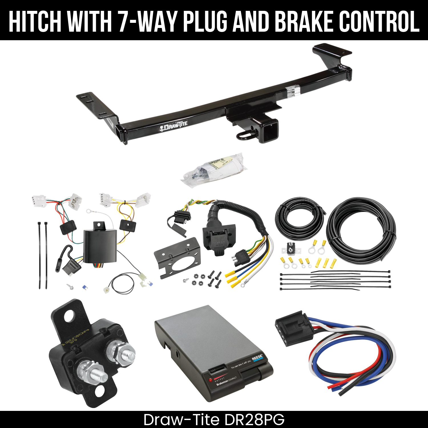 Trailer Hitch , 7-Way , Reese Brakeman Brake Control