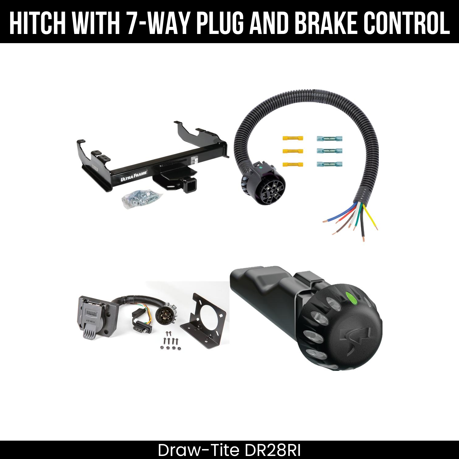 Draw Tite DR28RI Hitch With 7 Way Plug And Brake Control Bundle Featureimg