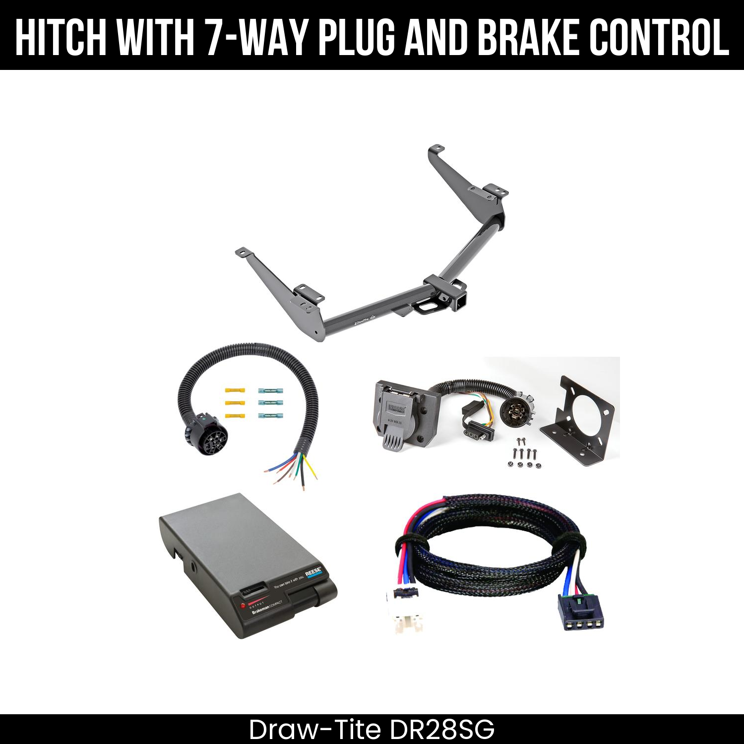 Trailer Hitch , 7-Way , Reese Brakeman Brake Control