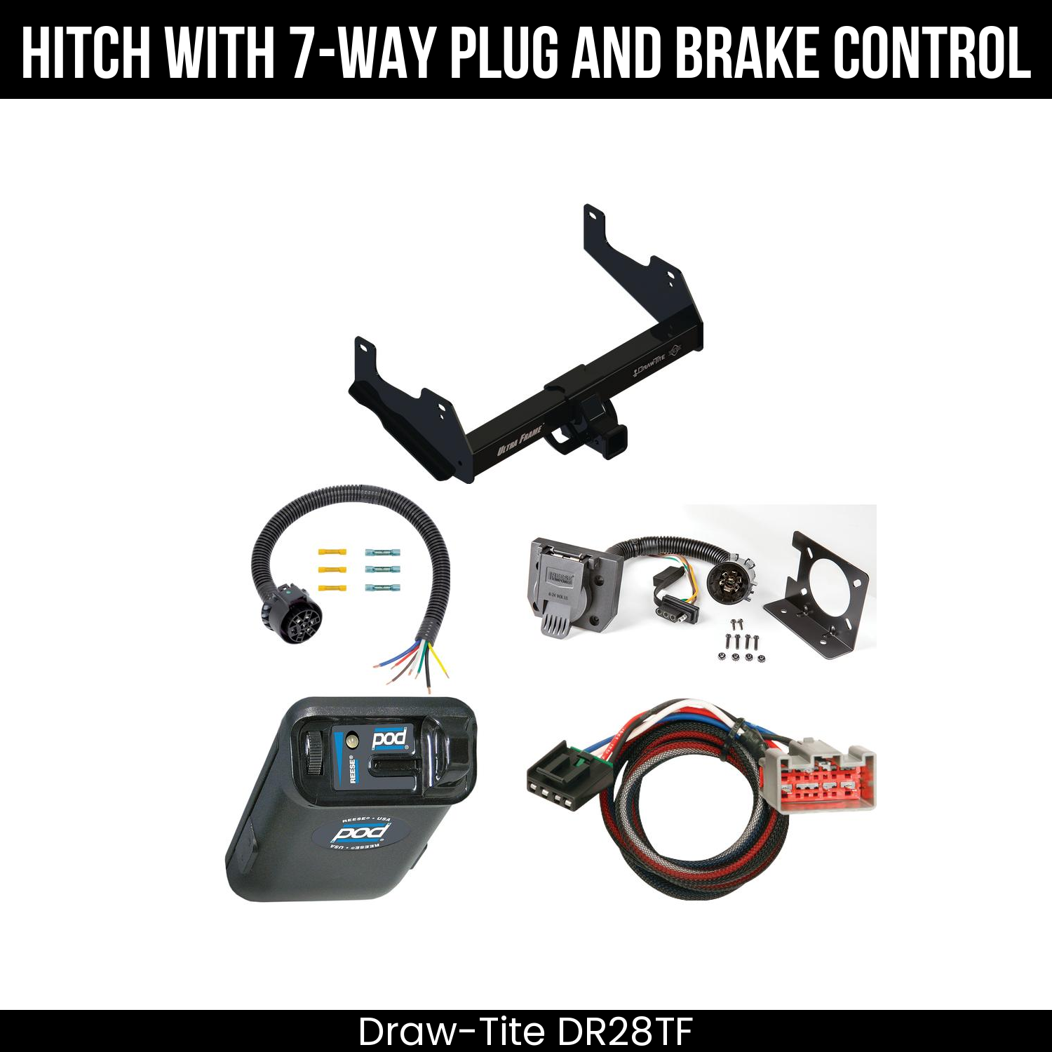 Trailer Hitch , 7-Way , Reese POD Brake Control