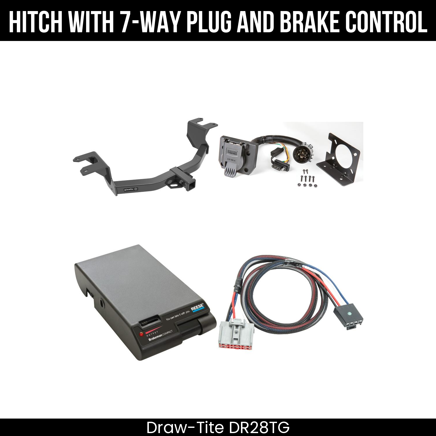 Trailer Hitch , 7-Way , Reese Brakeman Brake Control