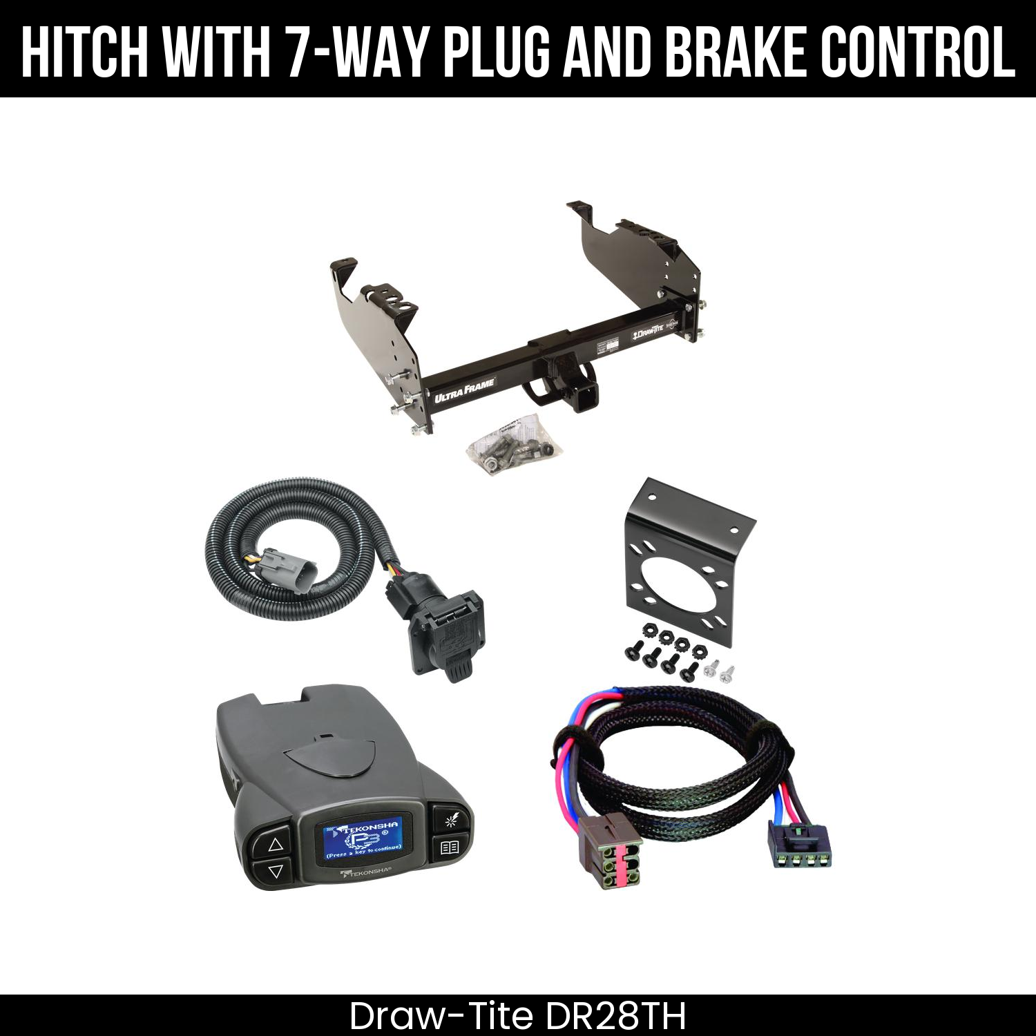 Trailer Hitch , 7-Way , Tekonsha Prodigy P3 Brake Control