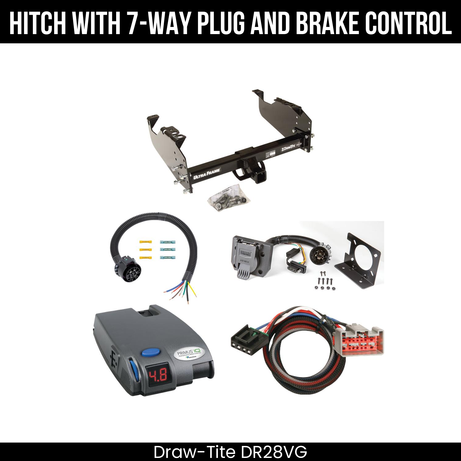 Trailer Hitch , 7-Way , Tekonsha Primus IQ Brake Control