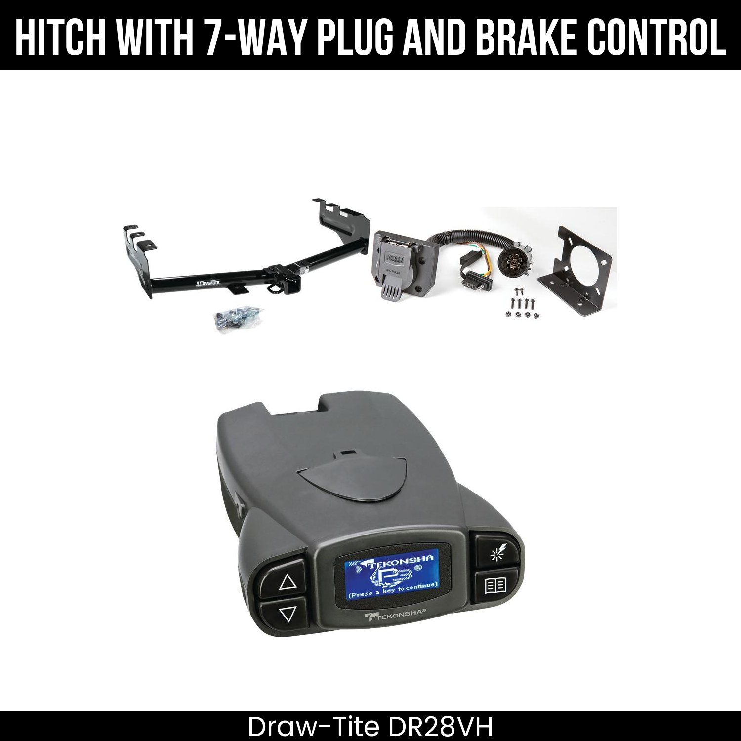 Trailer Hitch , 7-Way , Tekonsha Prodigy P3 Brake Control