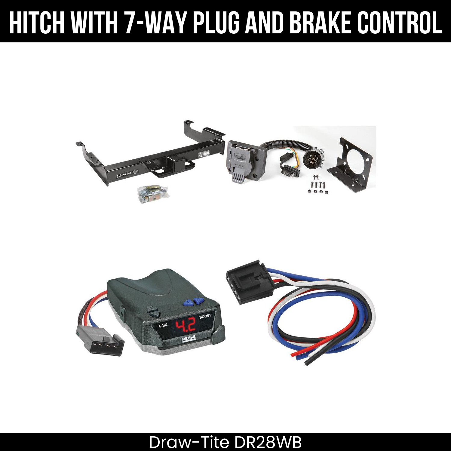 Trailer Hitch , 7-Way , Reese Brake EVN Control