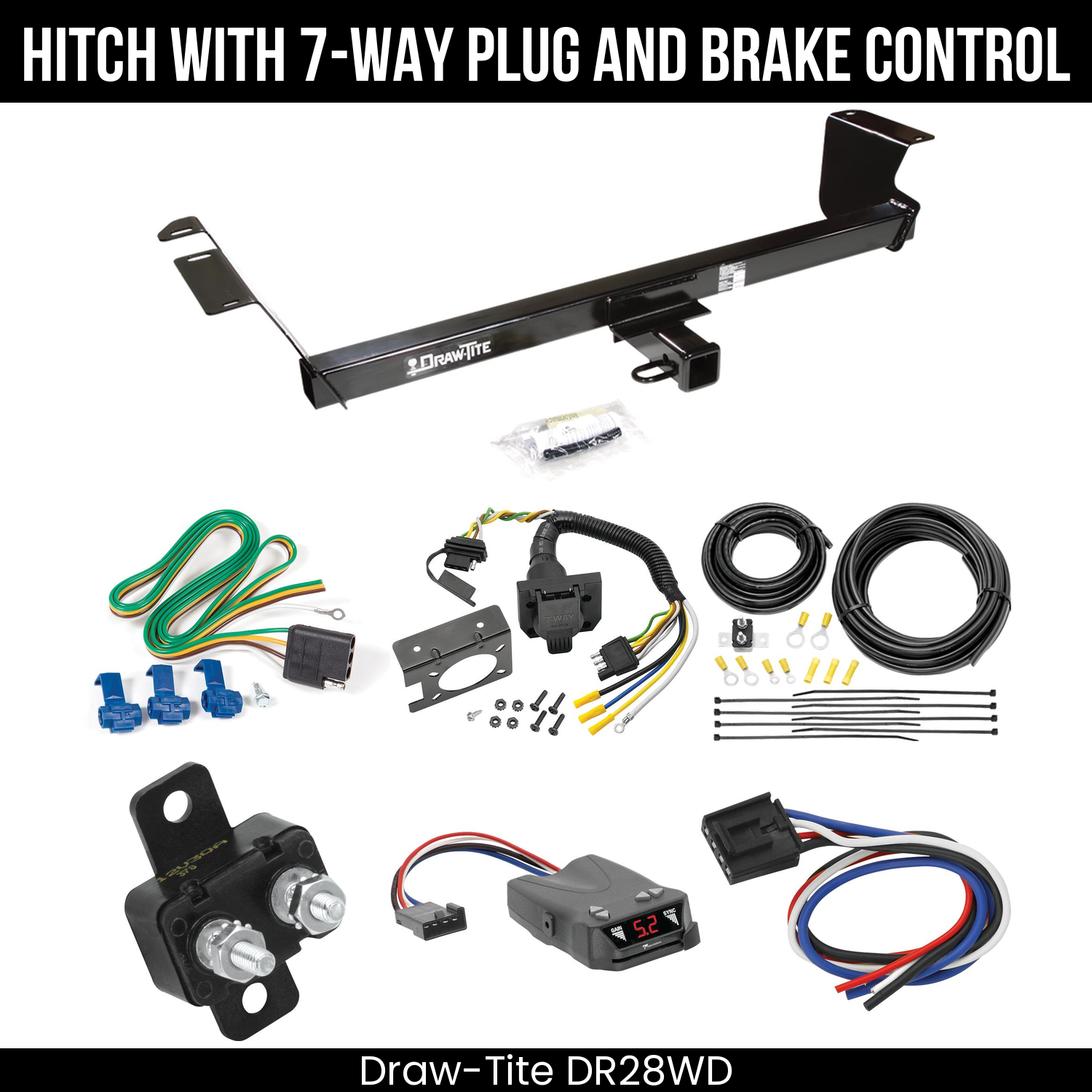Trailer Hitch , 7-Way , Tekonsha Brakeman IV Brake Control