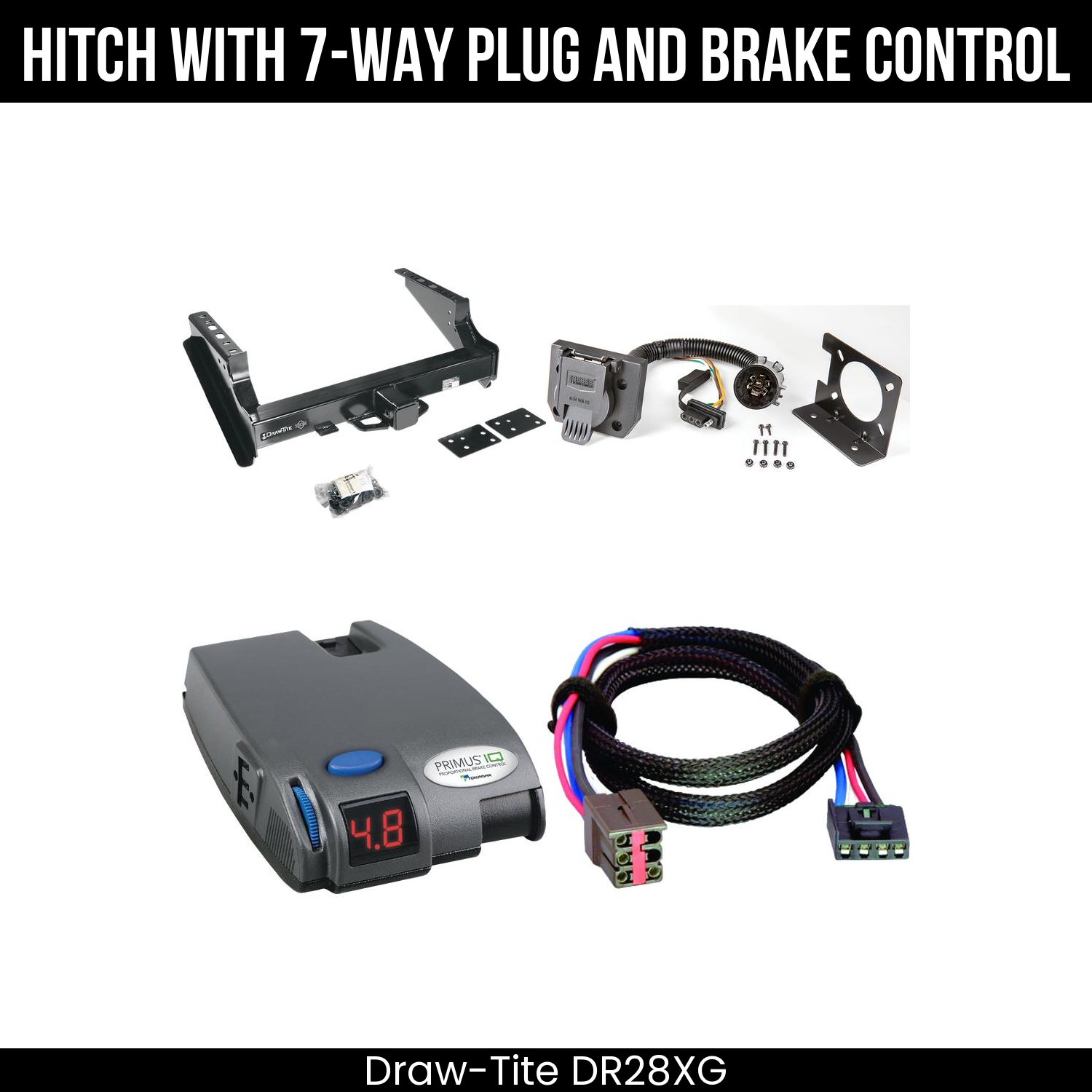 Trailer Hitch , 7-Way , Tekonsha Primus IQ Brake Control
