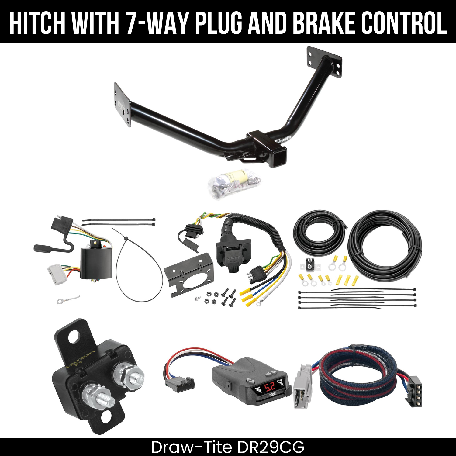Trailer Hitch , 7-Way , Reese Brakeman IV Brake Control