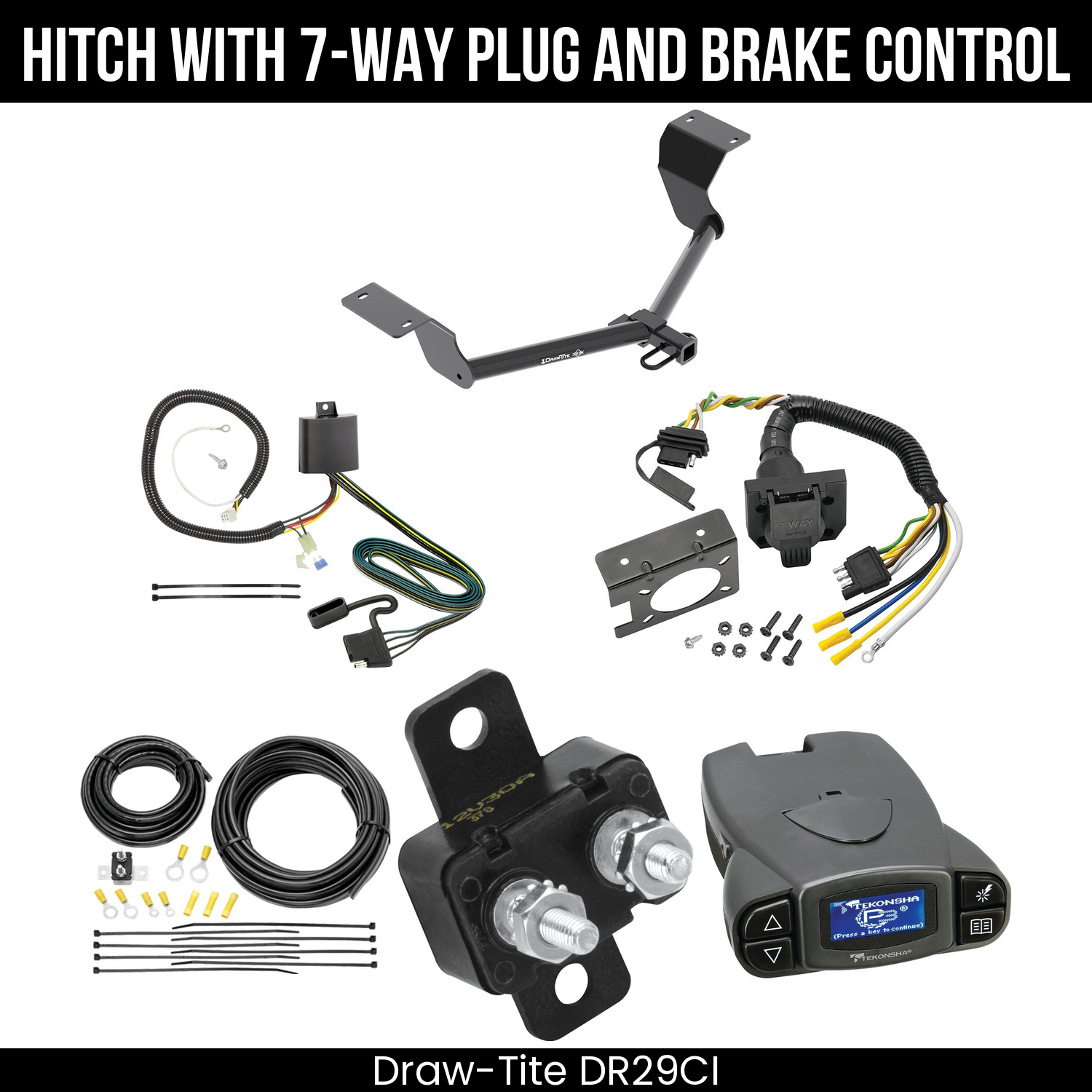 Trailer Hitch , 7-Way , Tekonsha Prodigy P3 Brake Control